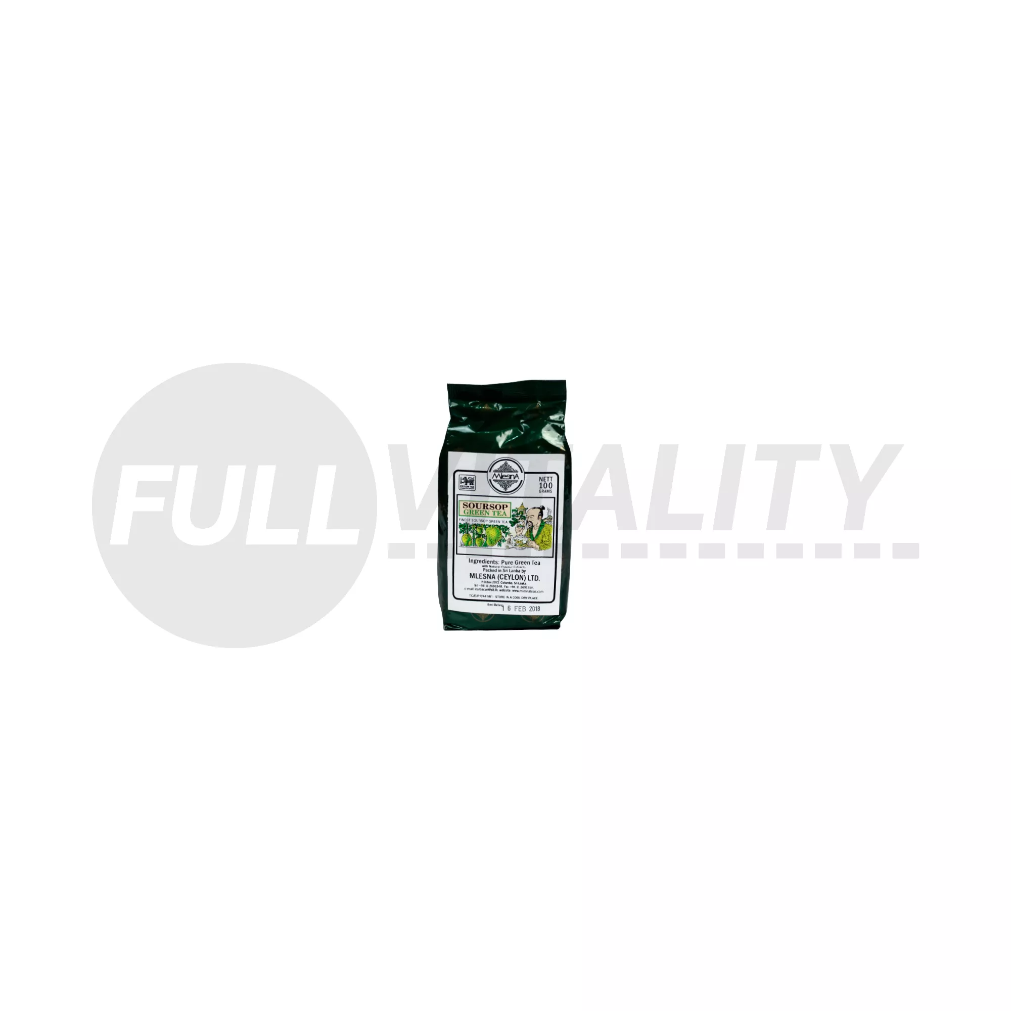 MLESNA ZÖLD TEA SZÁLAS SOURSOP 100G