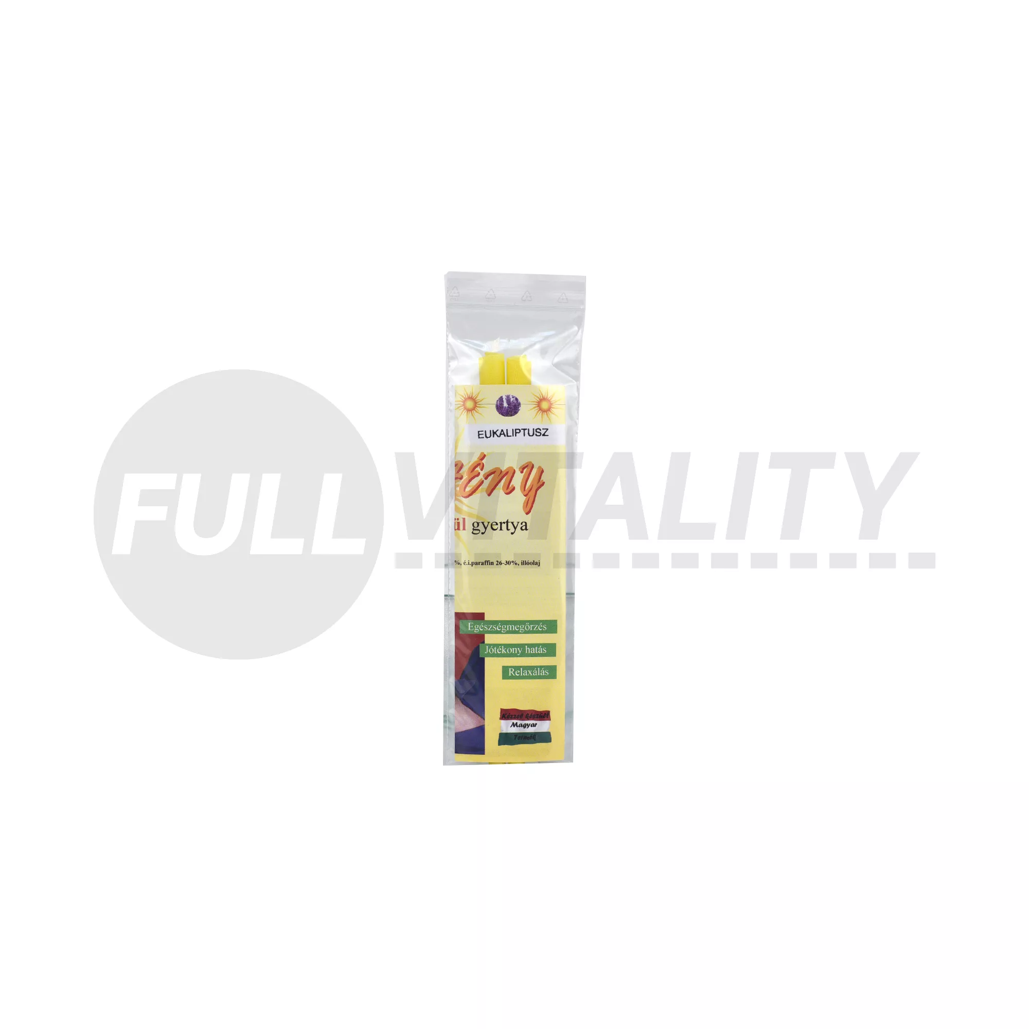 NAPFÉNY FÜLGYERTYA EUKALIPTUSZ 2DB