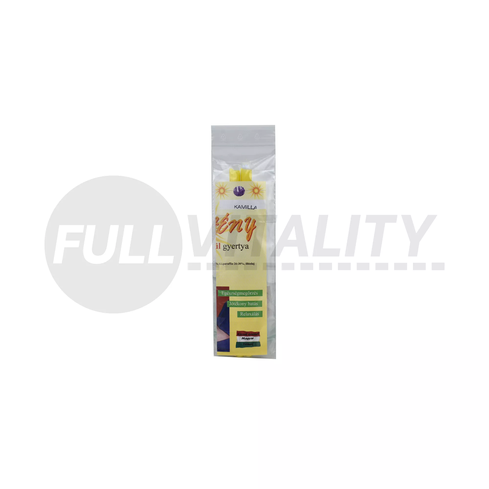 NAPFÉNY FÜLGYERTYA KAMILLA 2DB