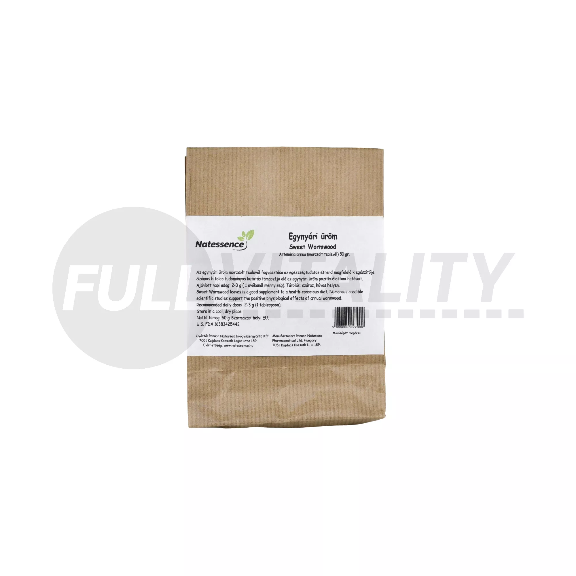 NATESSENCE EGYNYÁRI ÜRÖM (ARTEMISIA ANNUA) MORZSOLT TEA LEVÉL 50G