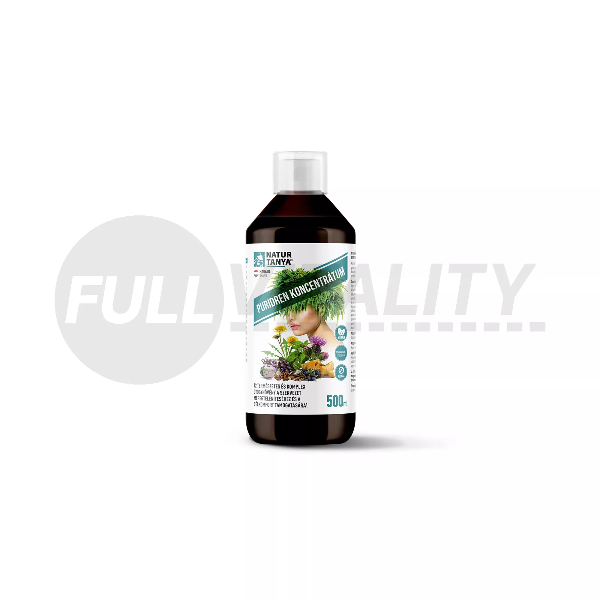NATUR TANYA PURIDREN KONCENTRÁTUM 12 GYÓGYNÖVÉNNYEL 500ML