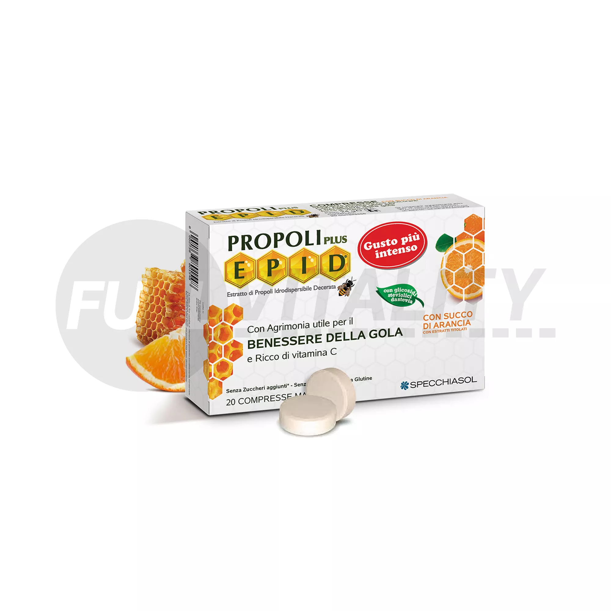 NATUR TANYA SPECCHIASOL EPID NARANCSOS ÍZŰ PROPOLISZ SZOPOGATÓS TABLETTA 20DB