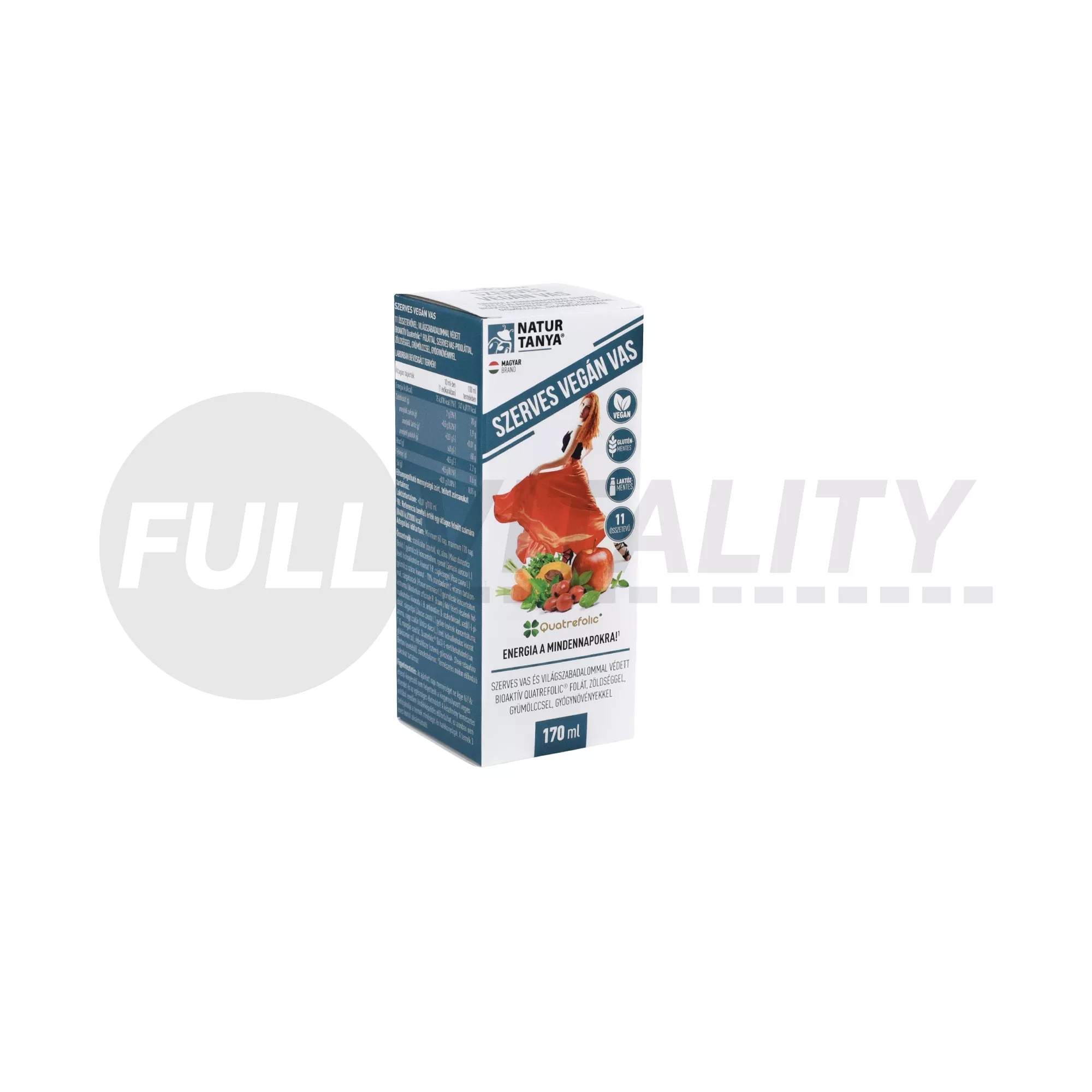 NATUR TANYA SZERVES VEGÁN VAS SZIRUP 170ML
