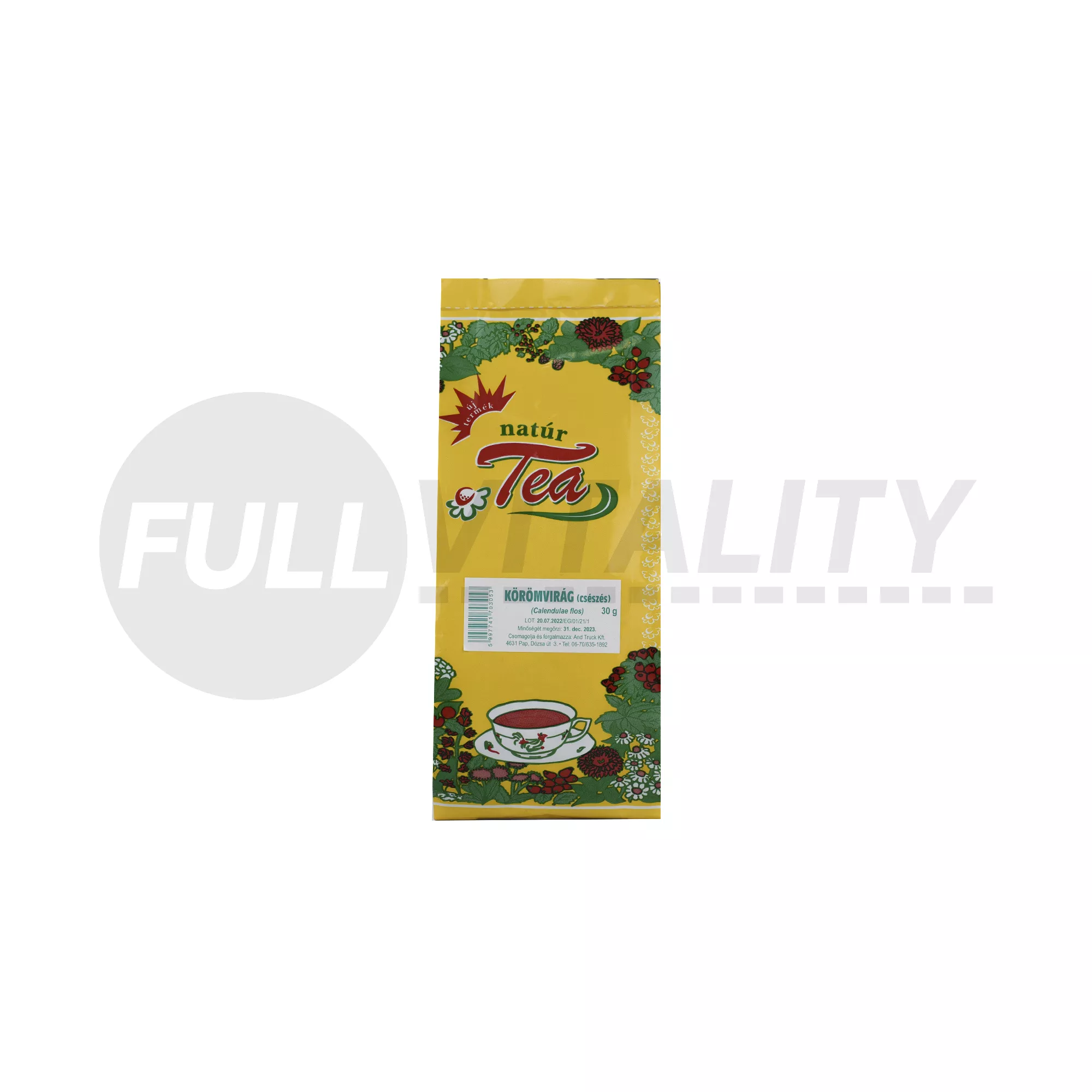 NATÚR TEA KÖRÖMVIRÁG SZIROM SZÁLAS 30G