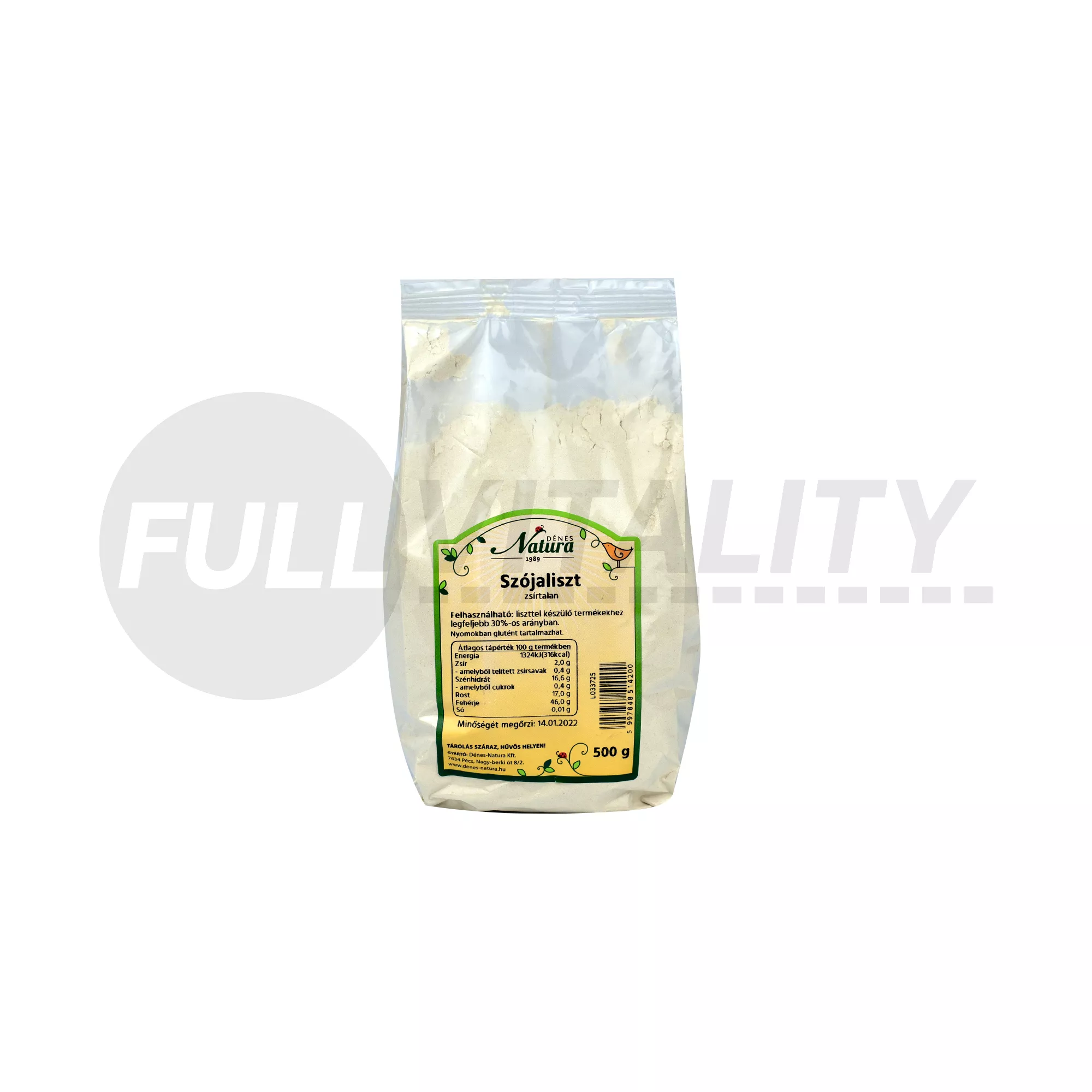 DÉNES NATURA SZÓJALISZT ZSÍRTALAN 500G