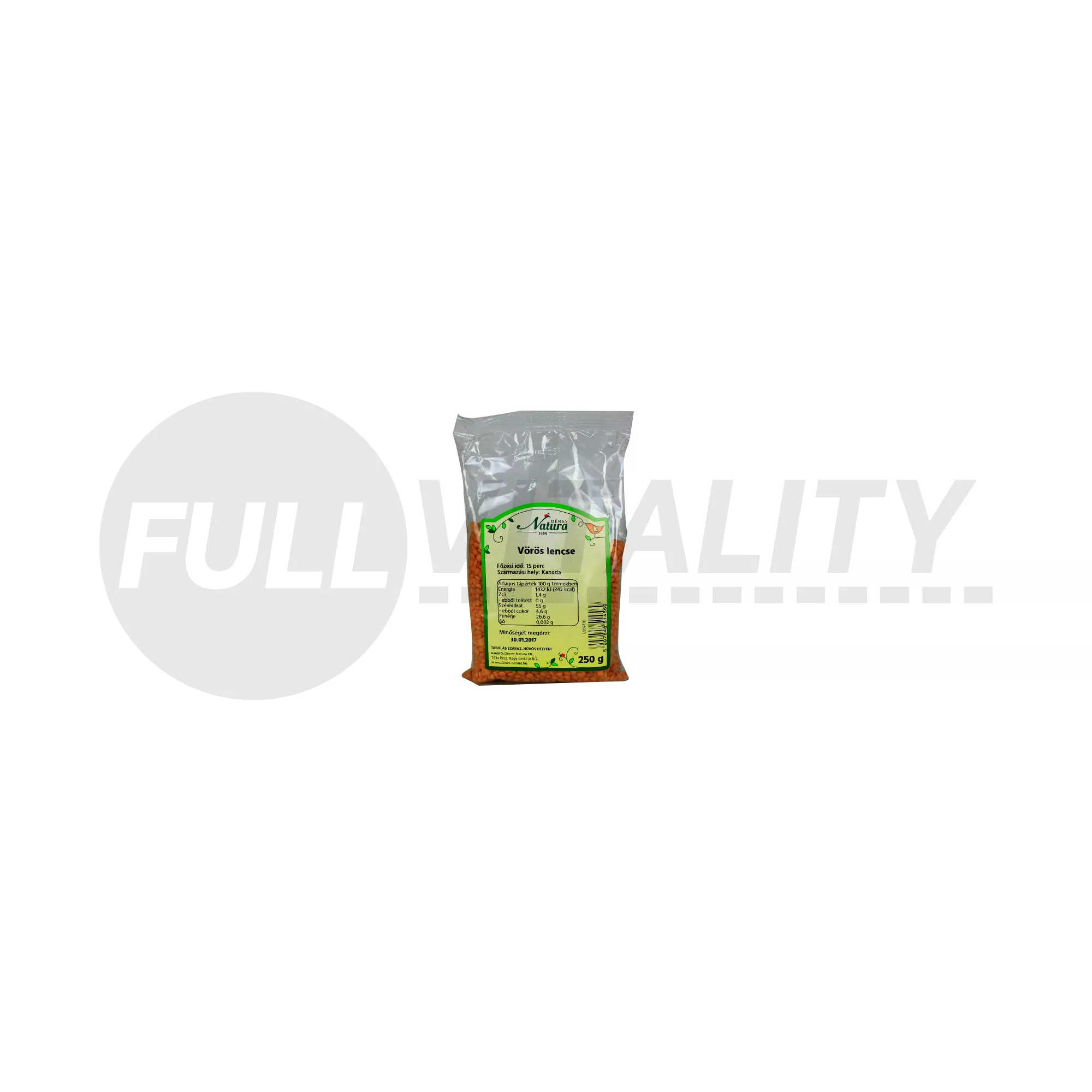 DÉNES NATURA VÖRÖSLENCSE 250G