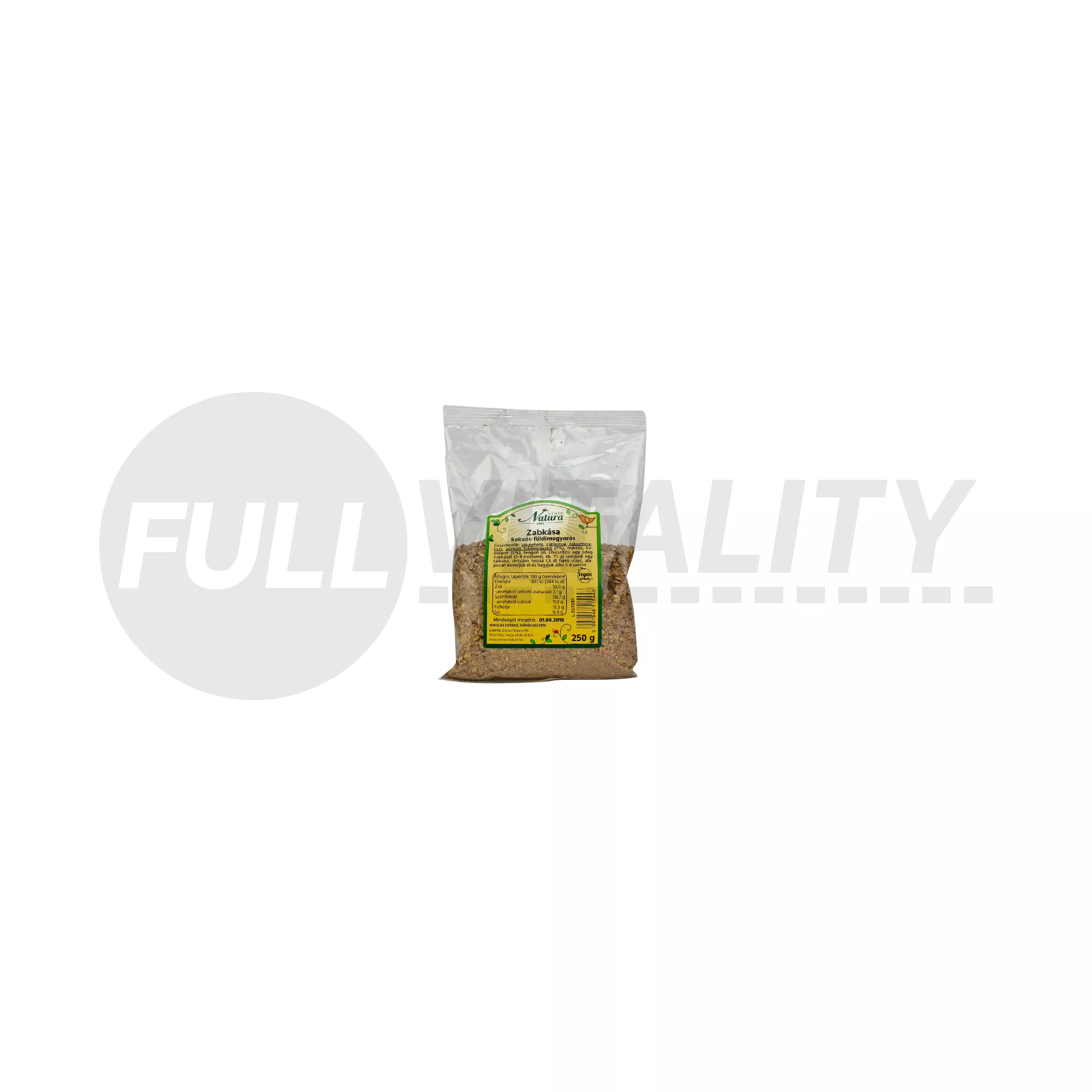 DÉNES NATURA ZABKÁSA KAKAÓS-FÖLDIMOGYORÓS 250G