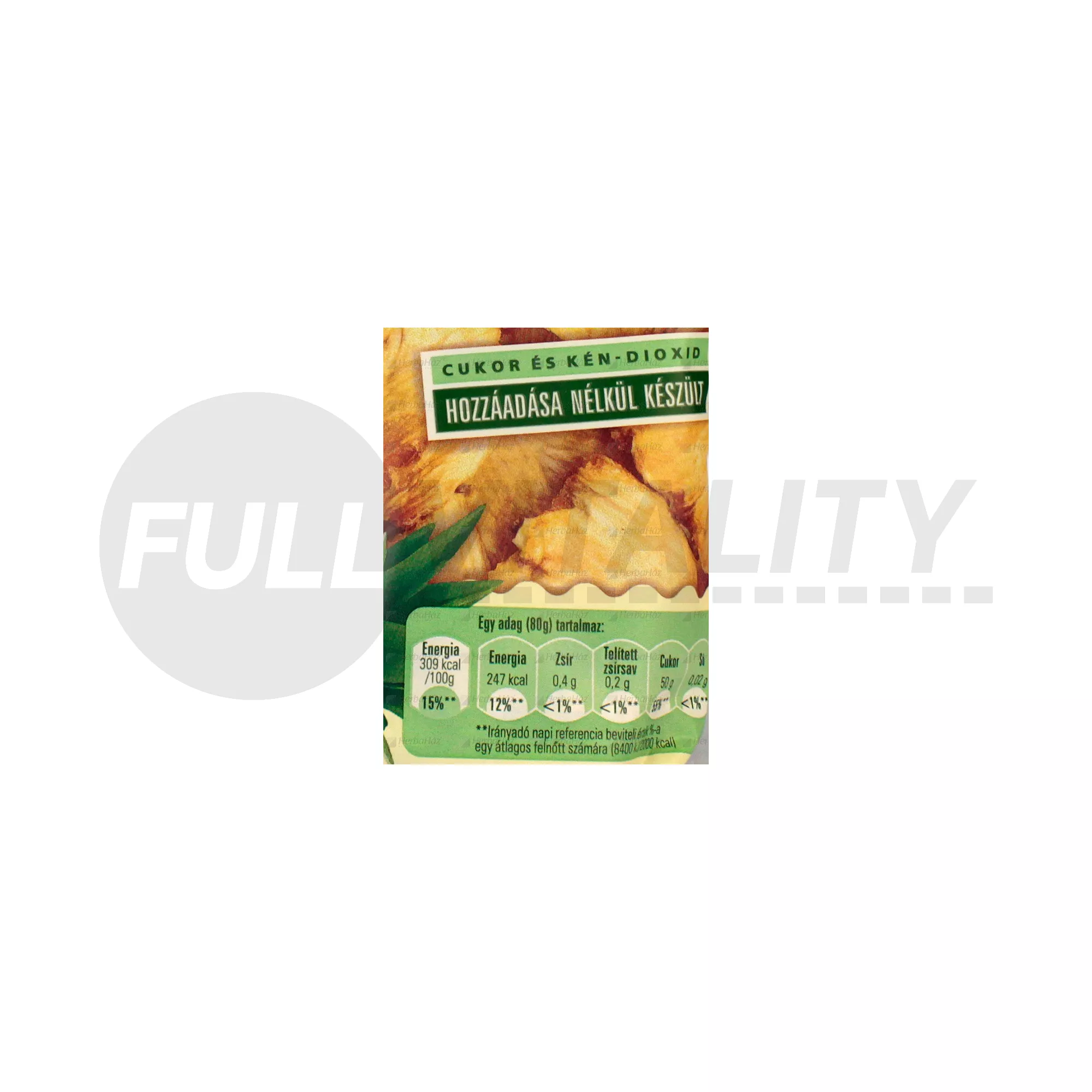 NATURFOOD ASZALT ANANÁSZ 80G