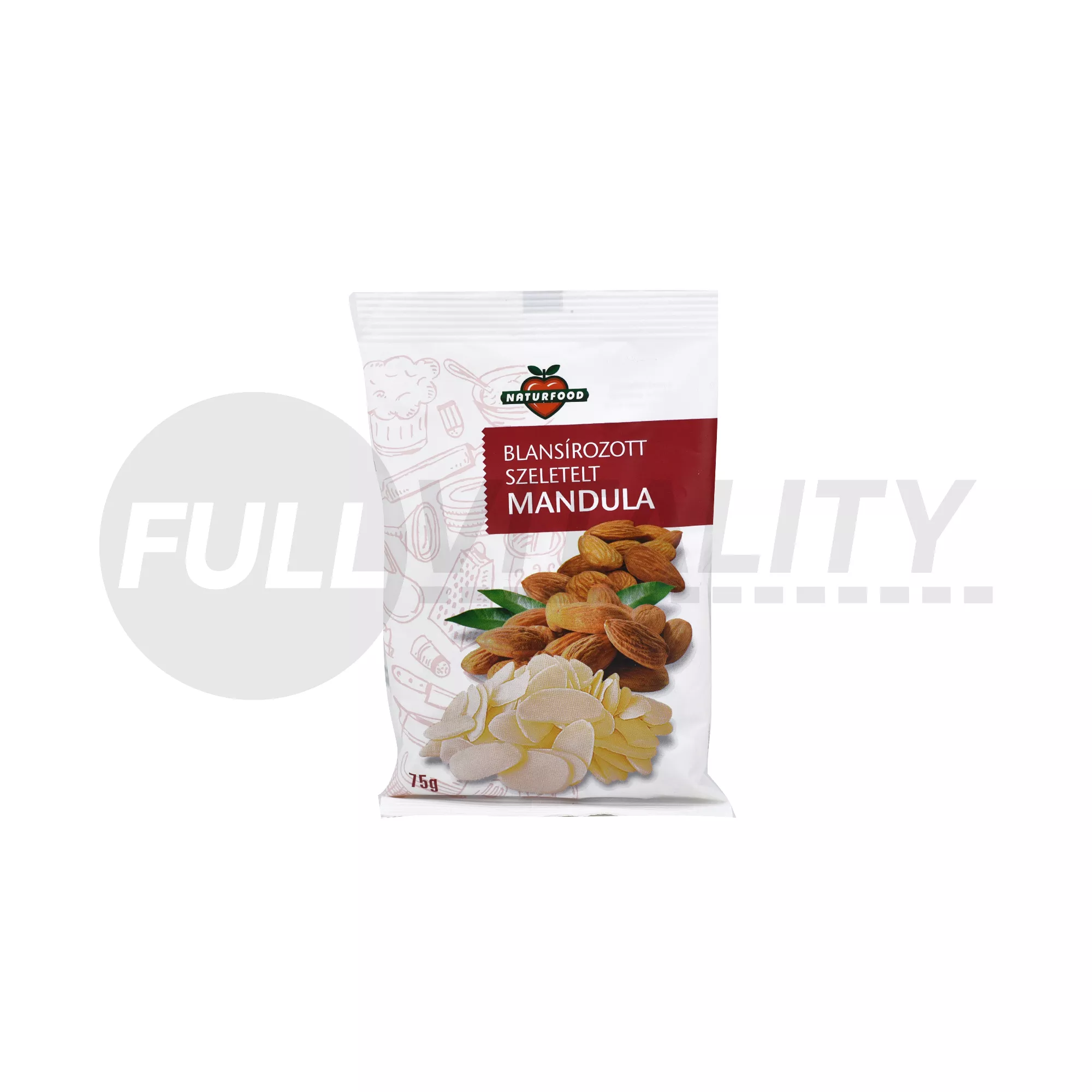 NATURFOOD MANDULA SZELETELT 75G