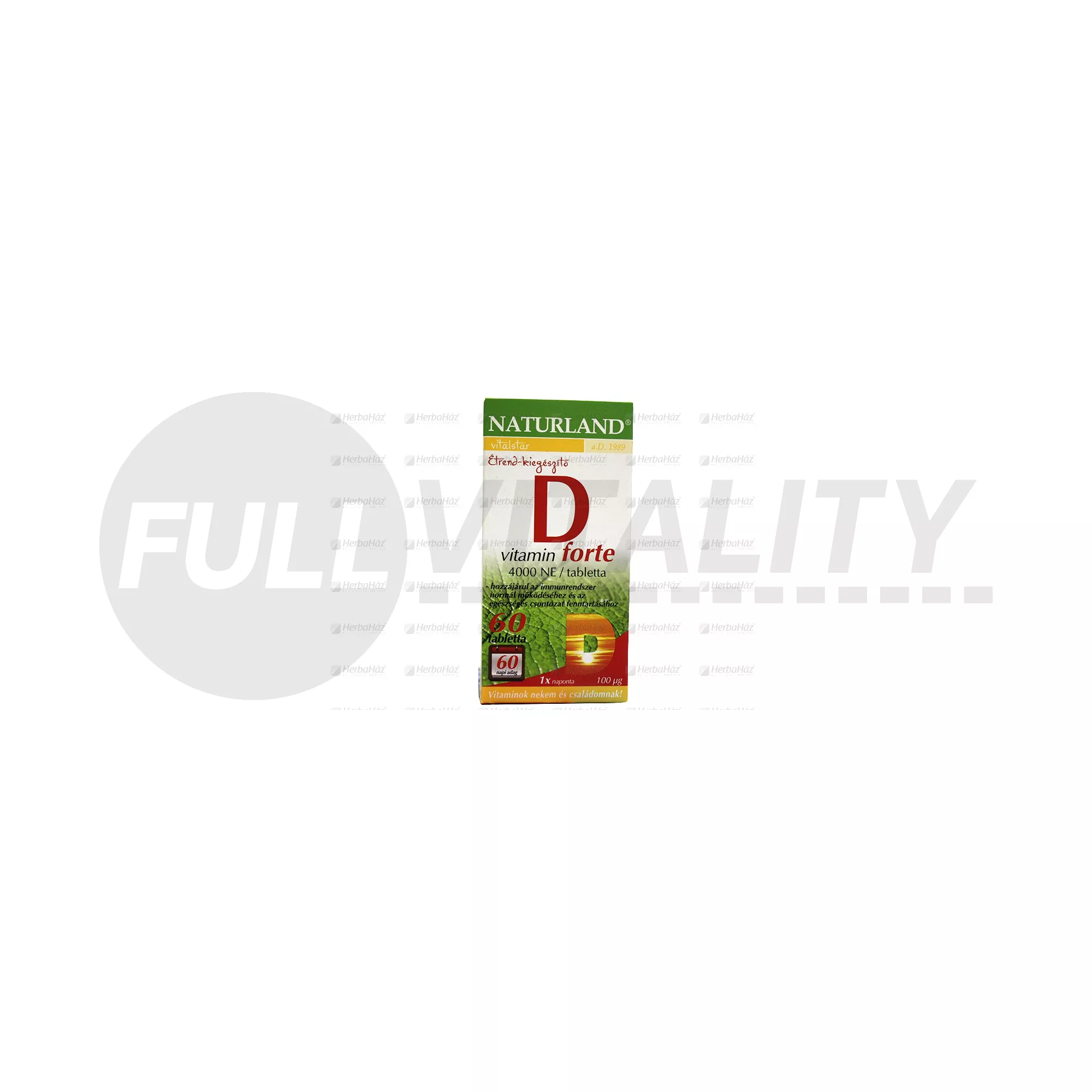 NATURLAND D-VITAMIN FORTE TABLETTA 60DB