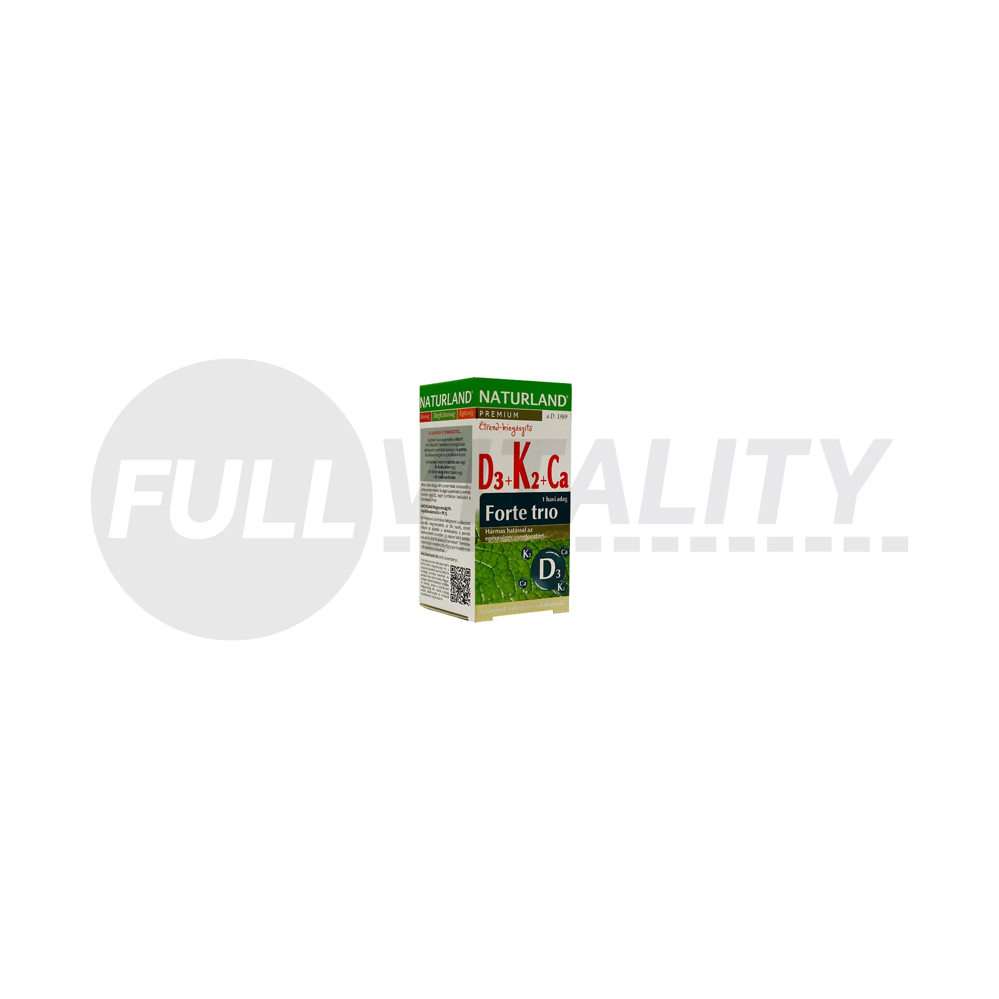 NATURLAND D3+K2+CA FORTE TRIO TABLETTA 30DB