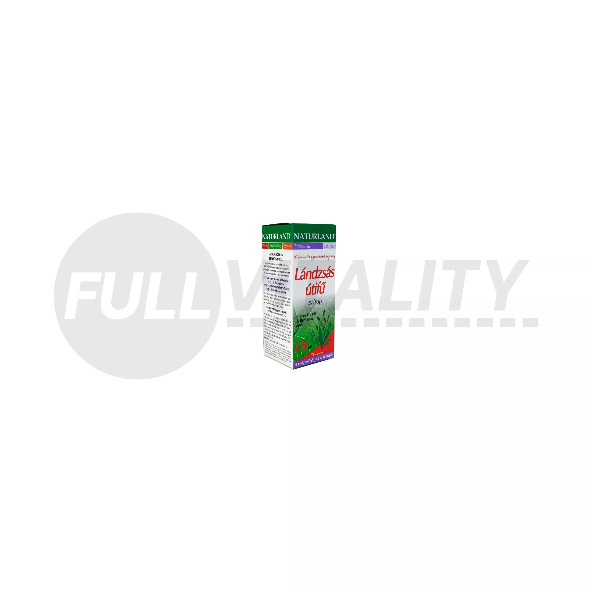 NATURLAND LÁNDZSÁS ÚTIFŰ SZIRUP 150ML