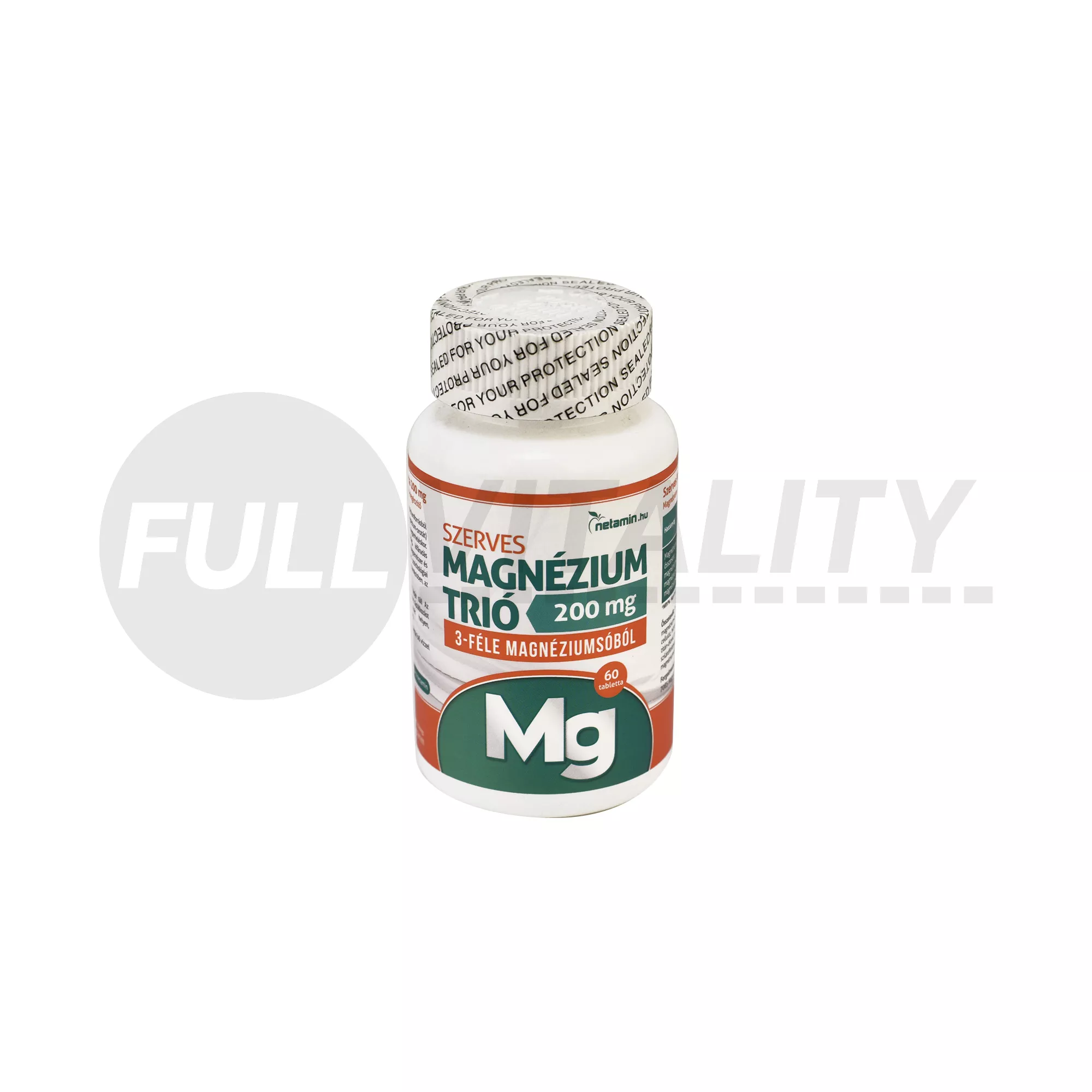 NETAMIN SZERVES MAGNÉZIUM TRIÓ 200MG 60DB