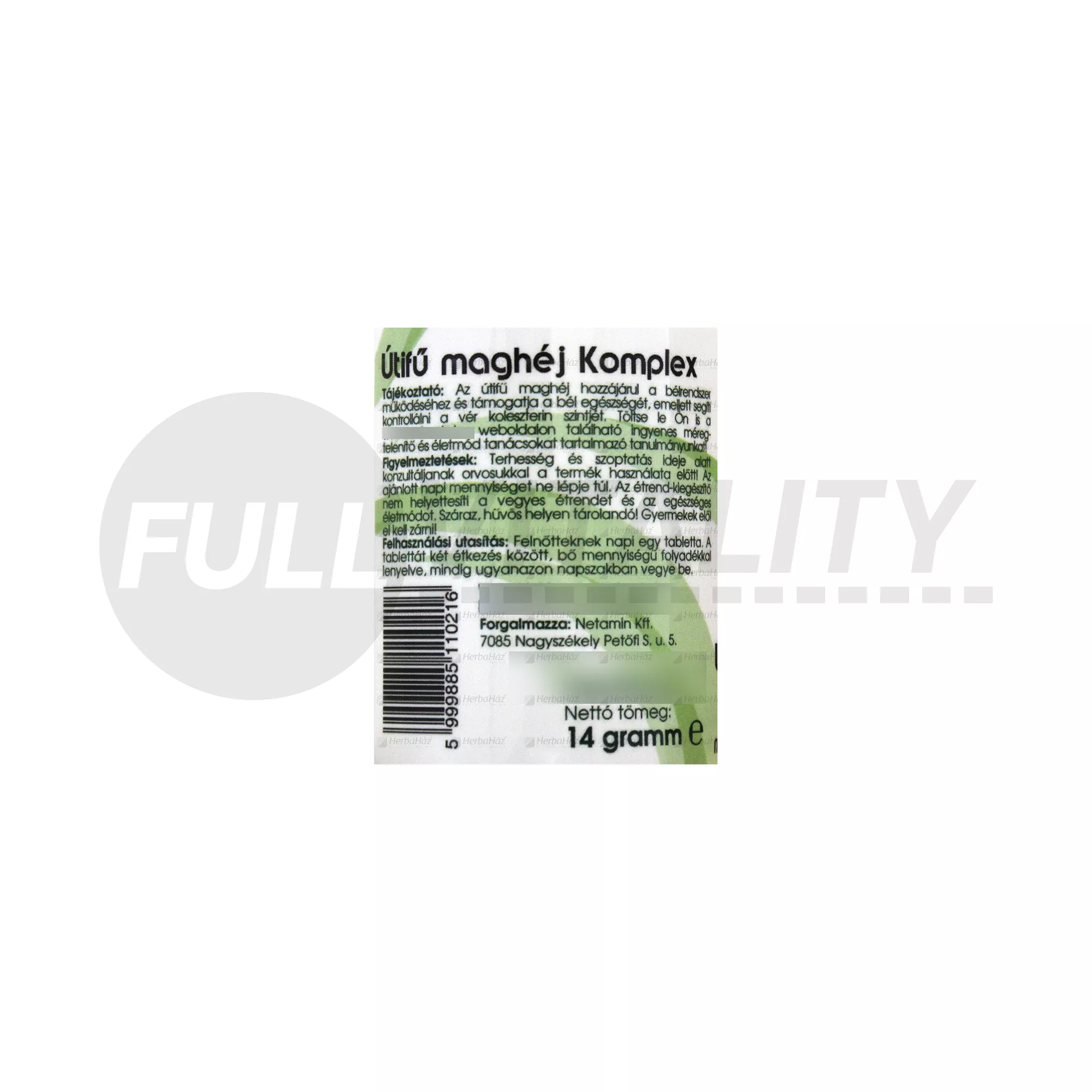 NETAMIN ÚTIFŰ MAGHÉJ KOMPLEX TABLETTA 30DB