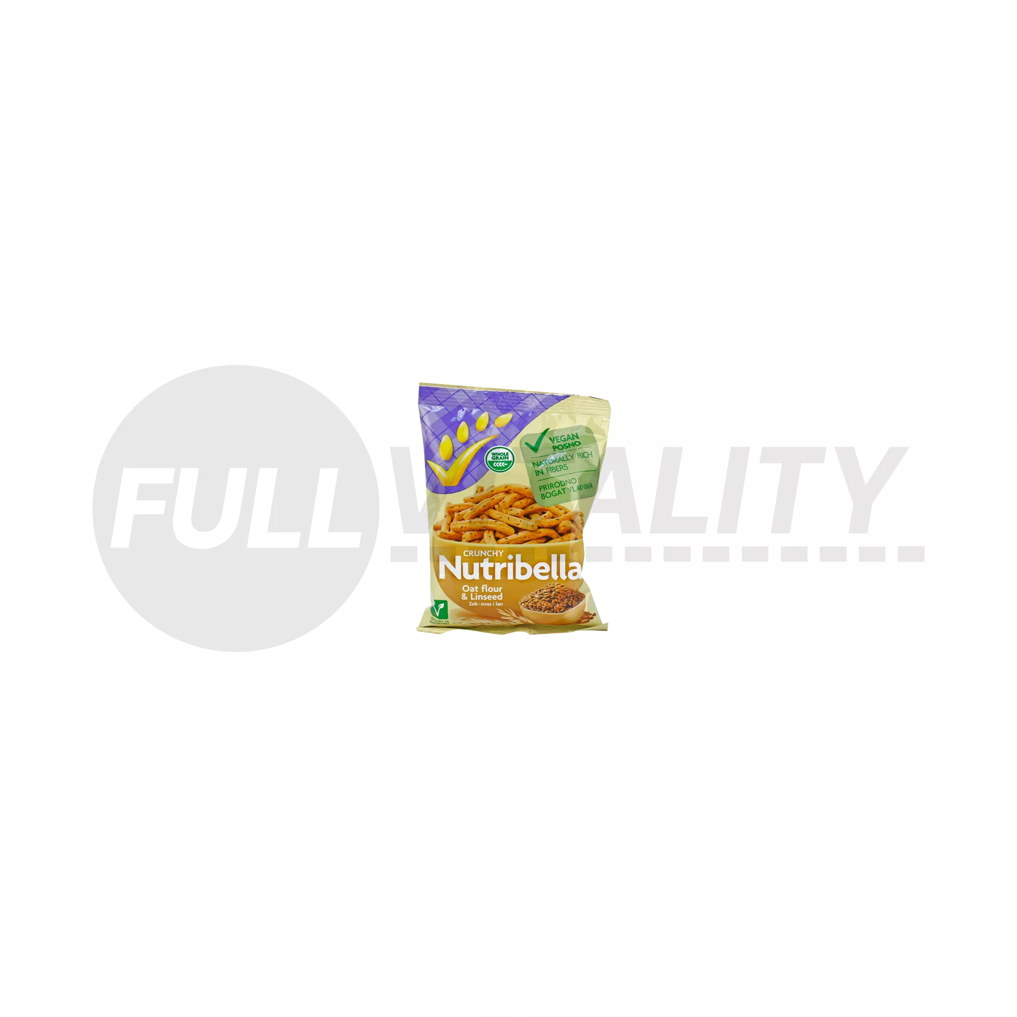 NUTRIBELLA TELJES KIŐRLÉSŰ LENMAGOS VEGÁN SNACK 70G