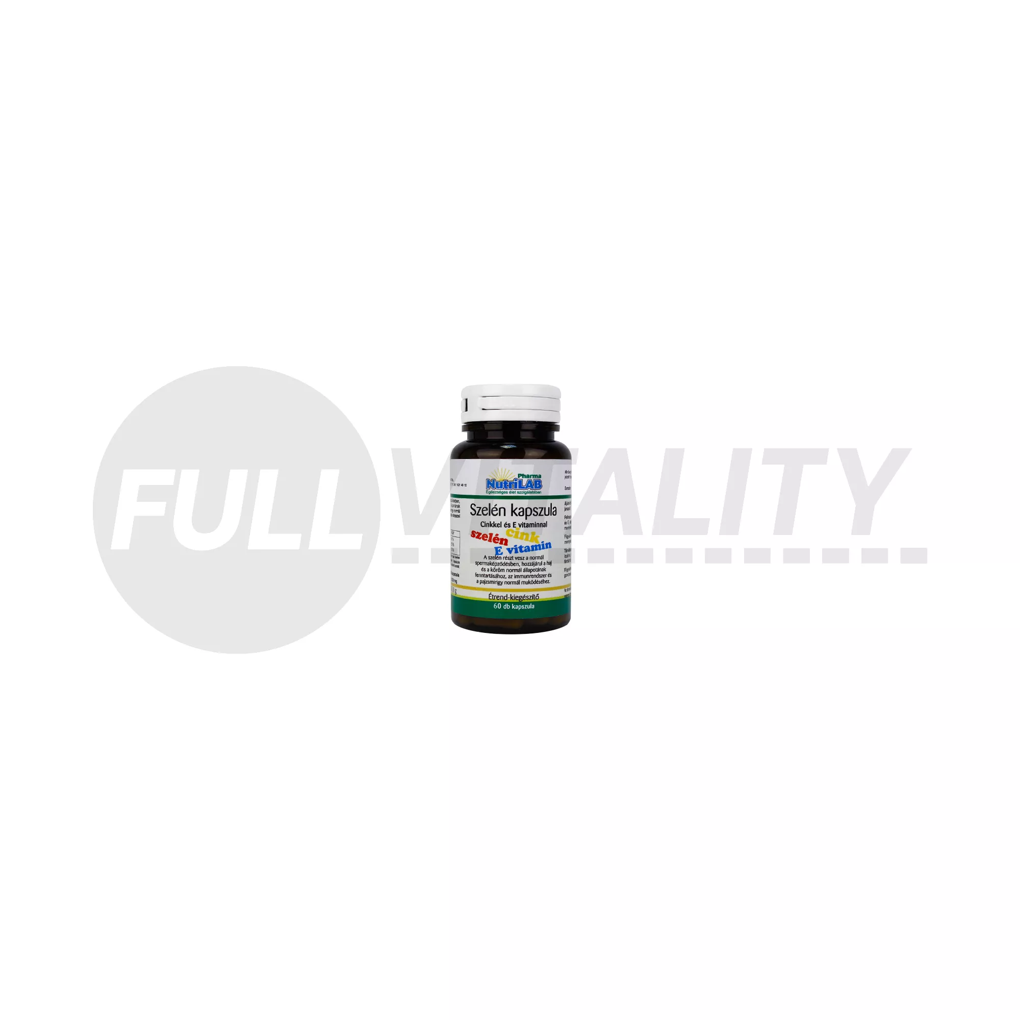 NUTRILAB SZELÉN CINKKEL ÉS E-VITAMINNAL KAPSZULA 60DB