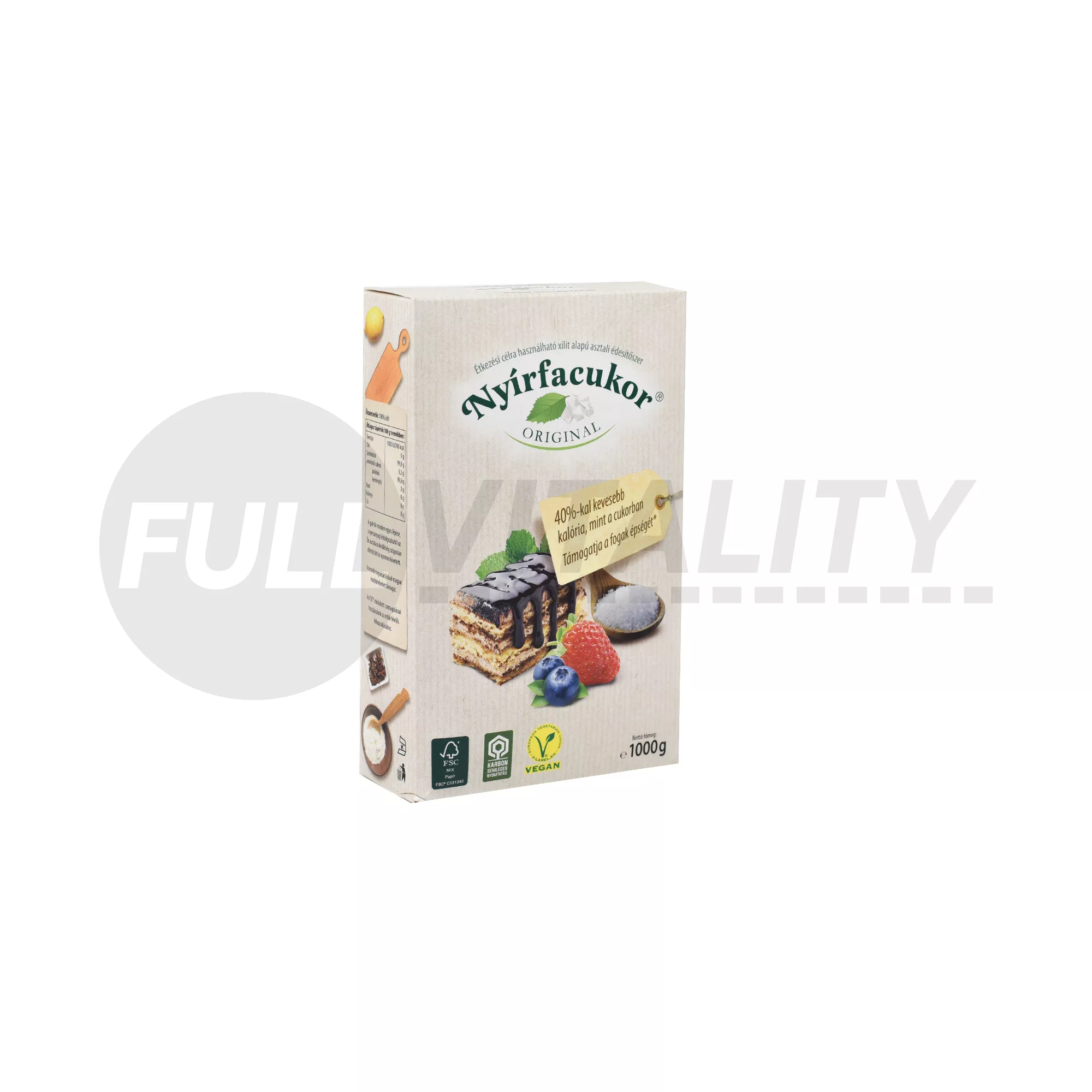 NYÍRFACUKOR KRISTÁLY 100% XILIT 1000G