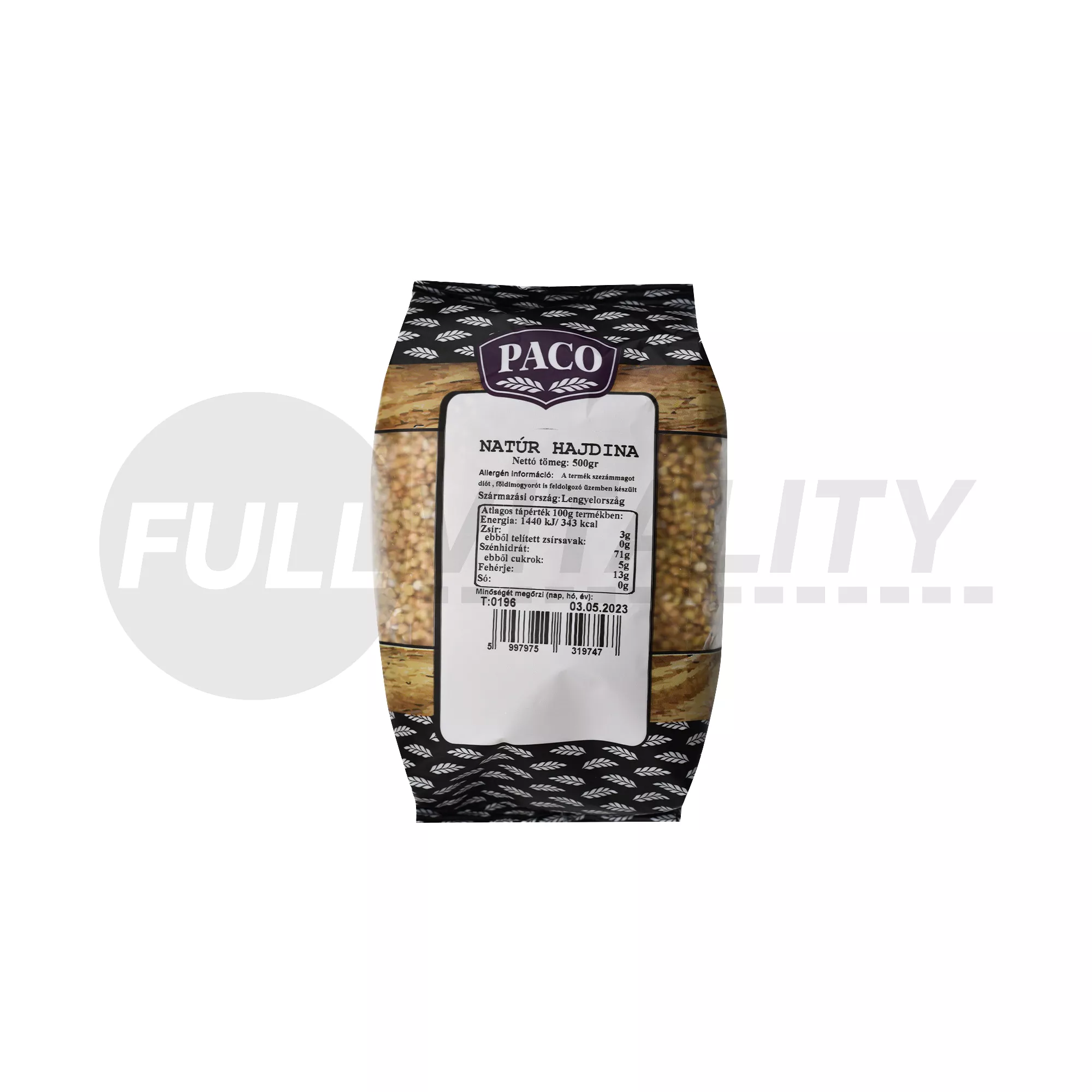 PACO NATÚR HAJDINA 500G