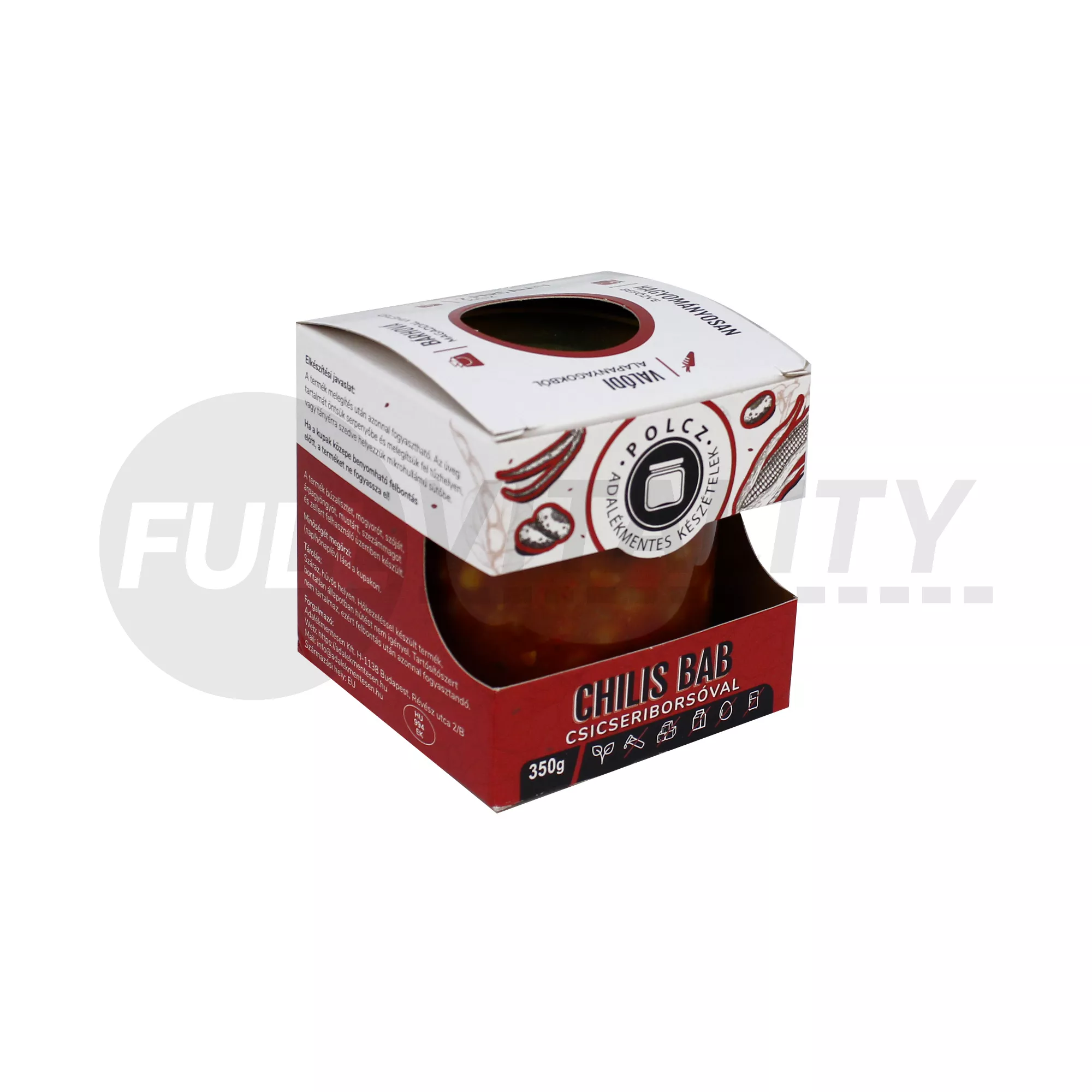 POLCZ ADALÉKMENTES KÉSZÉTELEK CHILIS BAB CSICSERIBORSÓVAL 350G