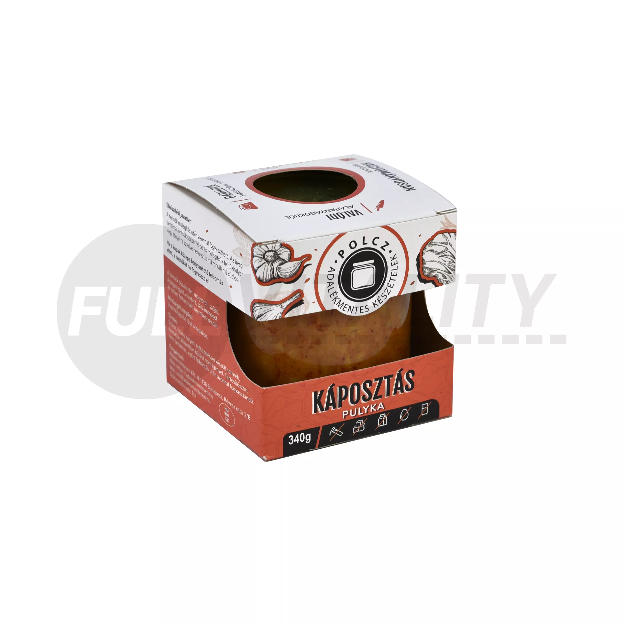 POLCZ ADALÉKMENTES KÉSZÉTELEK KÁPOSZTÁS PULYKA 340G