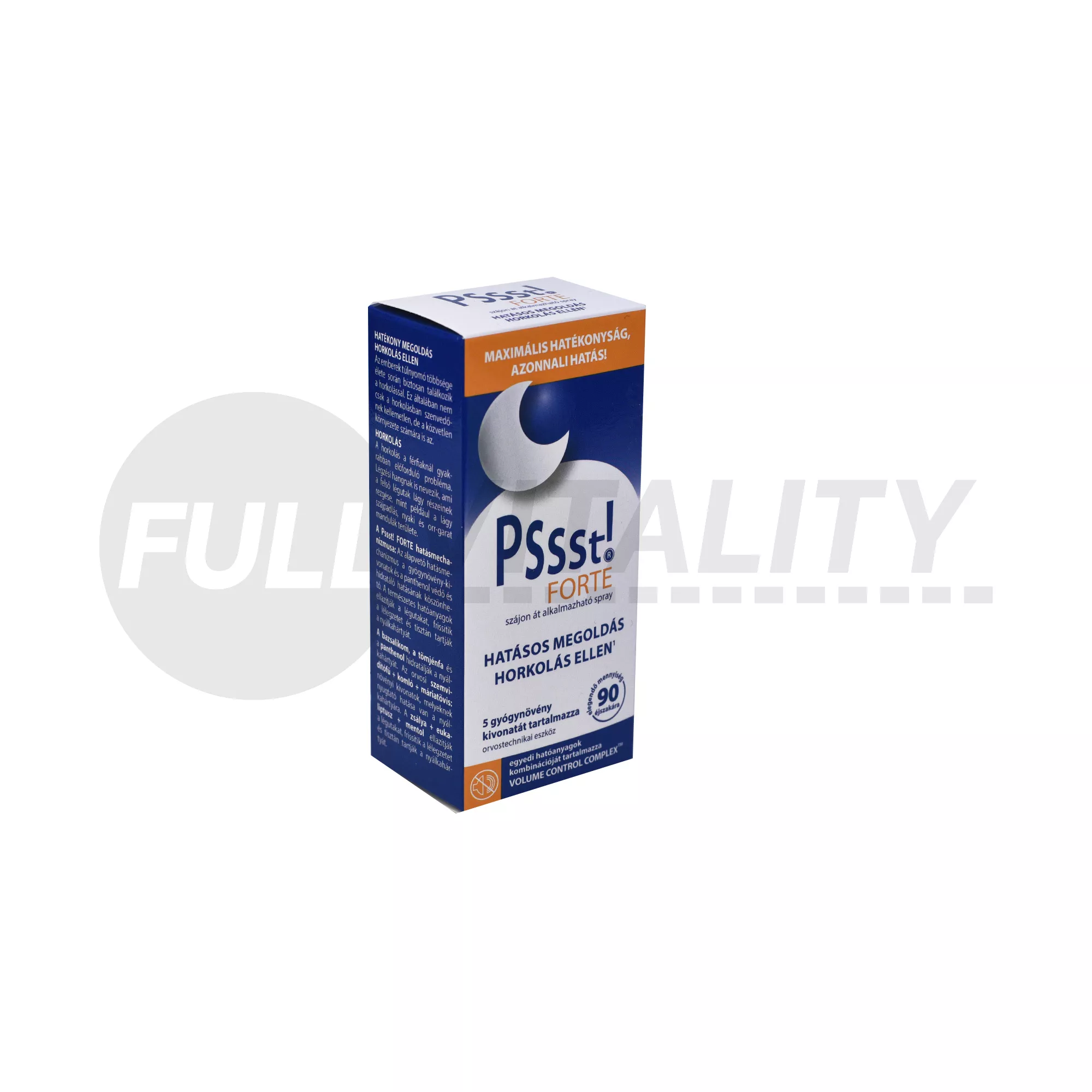 PSSST! FORTE TERMÉSZETES HORKOLÁSGÁTLÓ TERMÉK 25ML