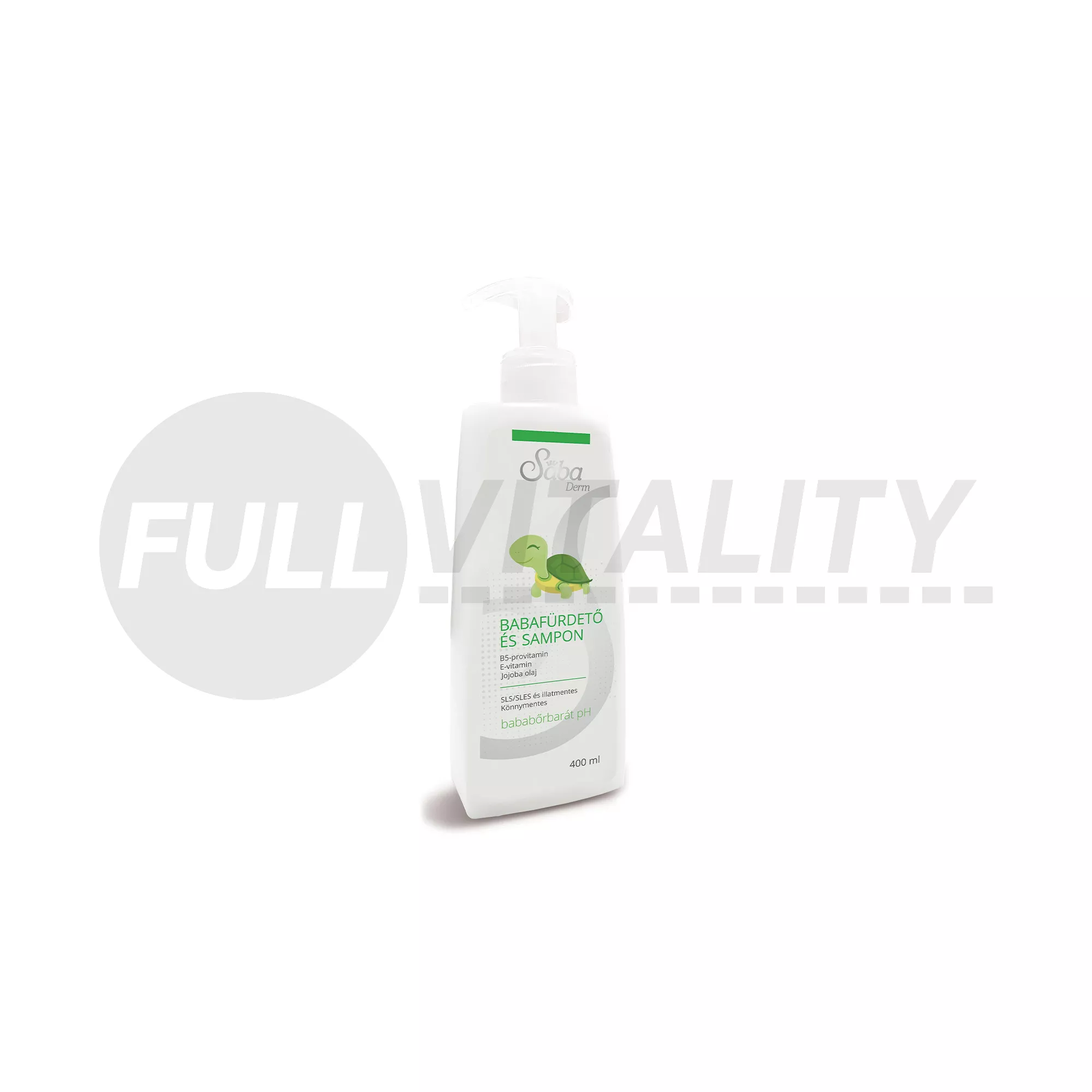 SÁBA BABA FÜRDETŐ ÉS SAMPON MENTES SLS/SLES ILLATANYAG ÉS SZÍNEZÉKTŐL 400ML