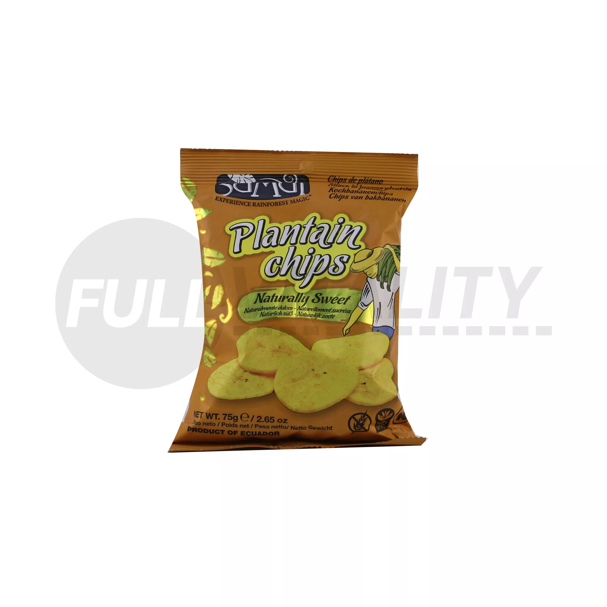 GLUTÉNMENTES SAMAI PLANTAIN (FŐZŐBANÁN) CHIPS NATÚR ÉDES 75G