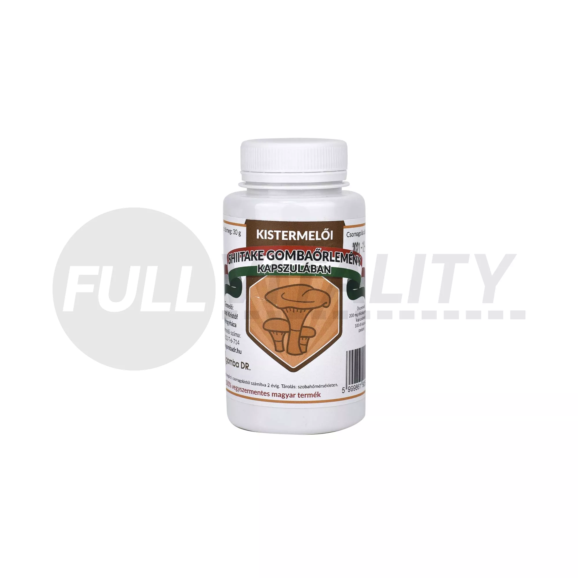 SHIITAKE GOMBAŐRLEMÉNY KAPSZULÁBAN 100DB