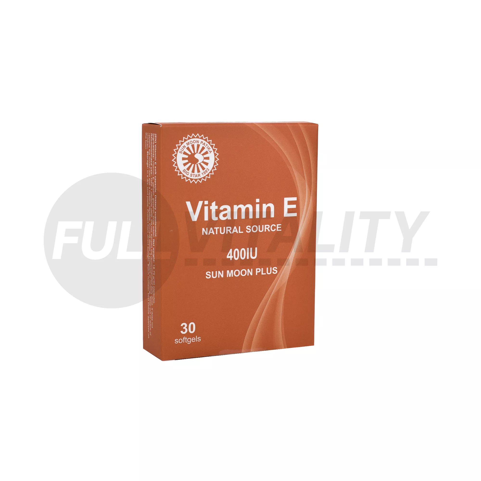 SUN MOON PLUS E-VITAMIN LÁGYZSELATIN KAPSZULA 30DB