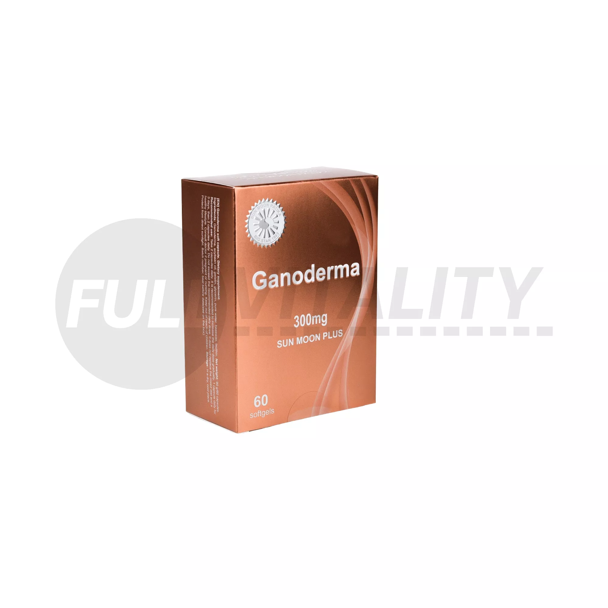 SUN MOON PLUS GANODERMA 300MG LÁGYZSELATIN KAPSZULA 60DB
