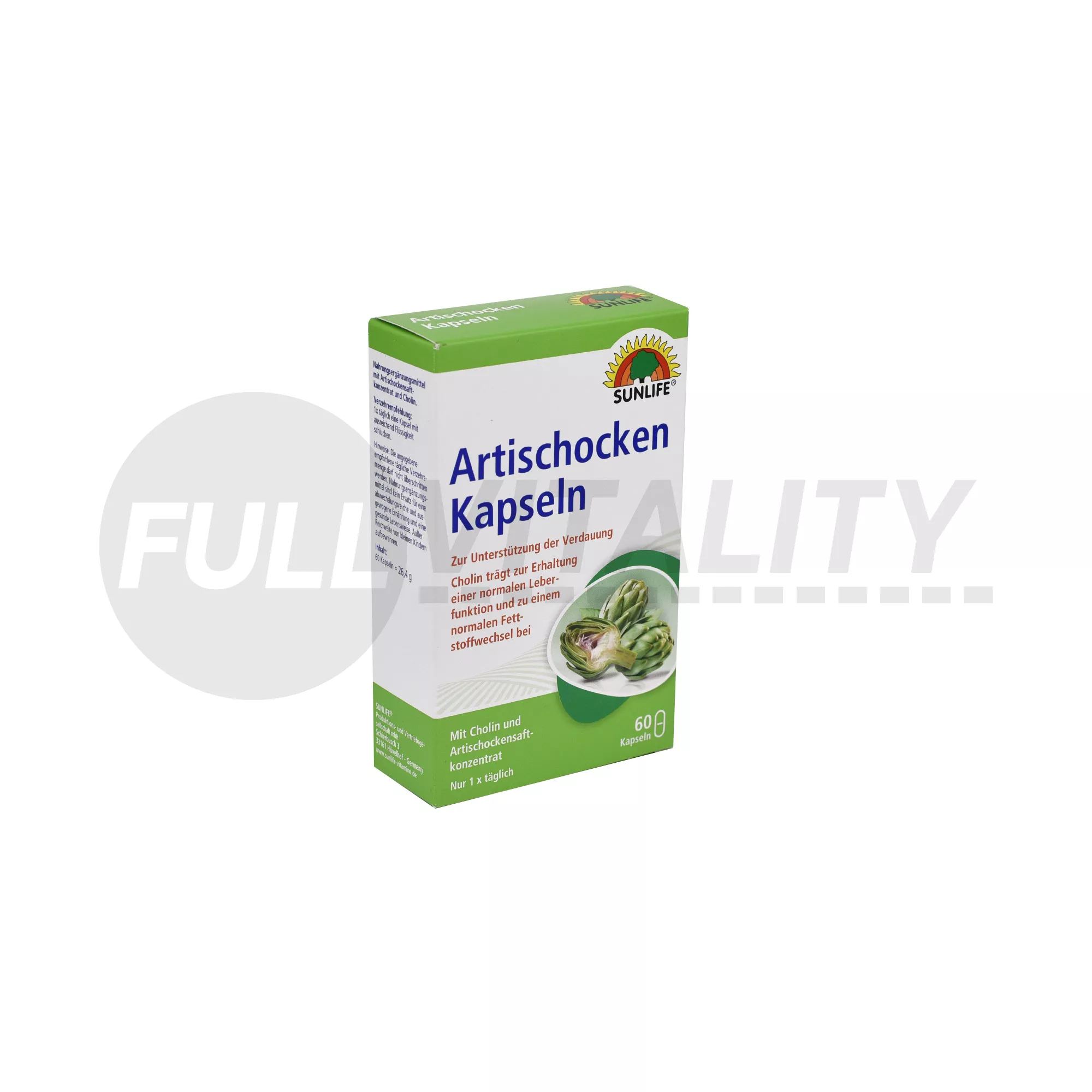 SUNLIFE ARTICSÓKA-KOLIN AZ EGÉSZSÉGES MÁJMŰKÖDÉSÉRT ÉTREND-KIEGÉSZÍTŐ KAPSZULA 60DB