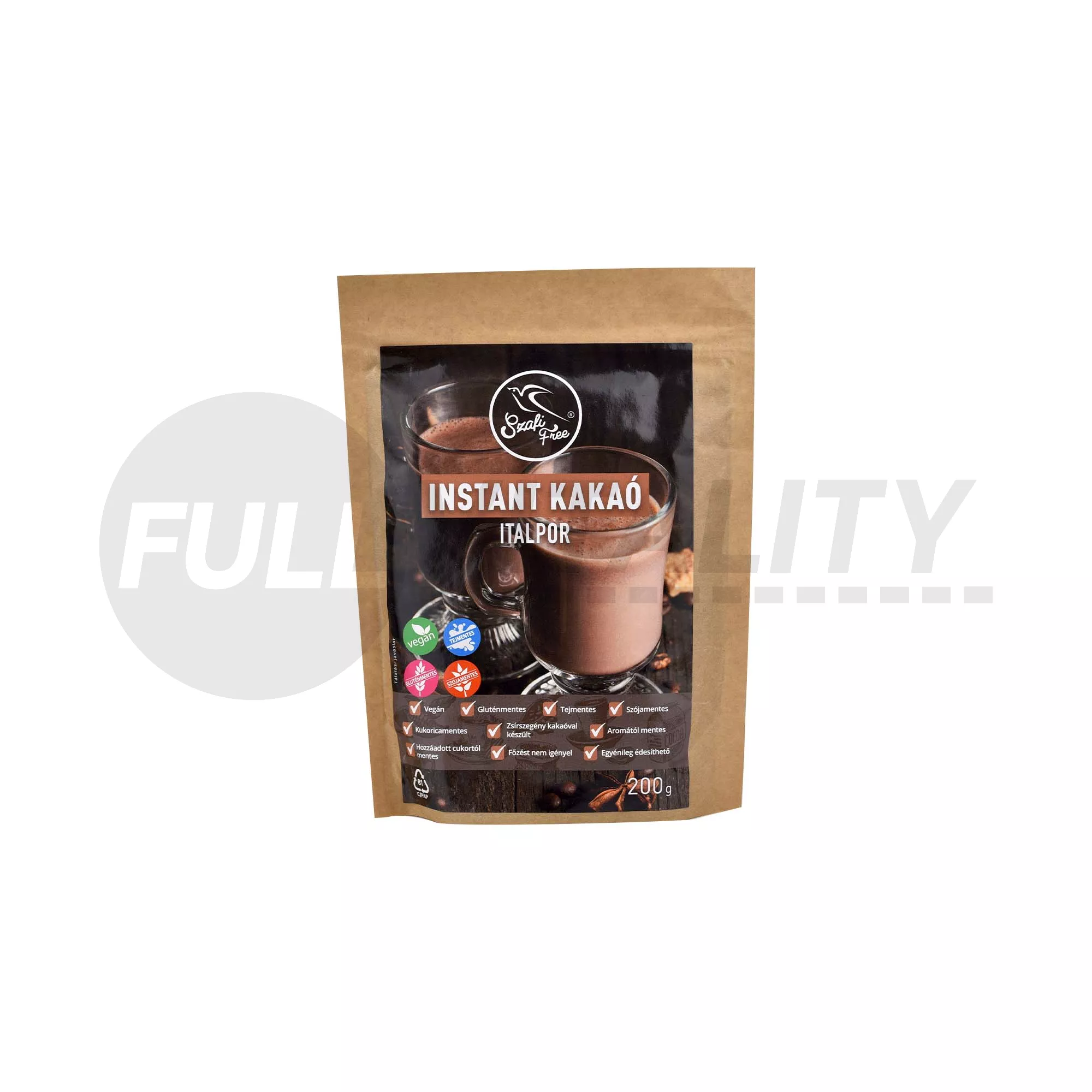 SZAFI FREE GLUTÉNMENTES INSTANT KAKAÓ ITALPOR 200G