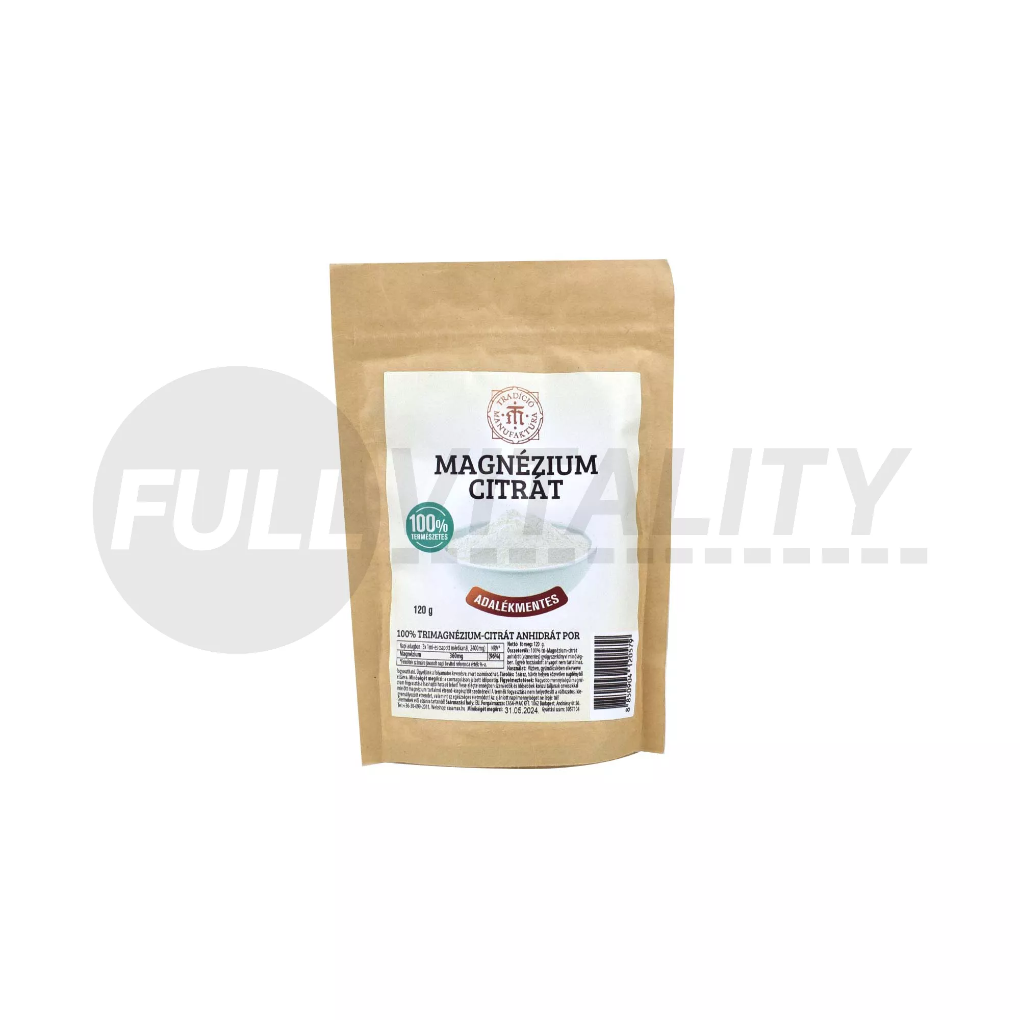 T.M. MAGNÉZUM CITRÁT ITALPOR 120G