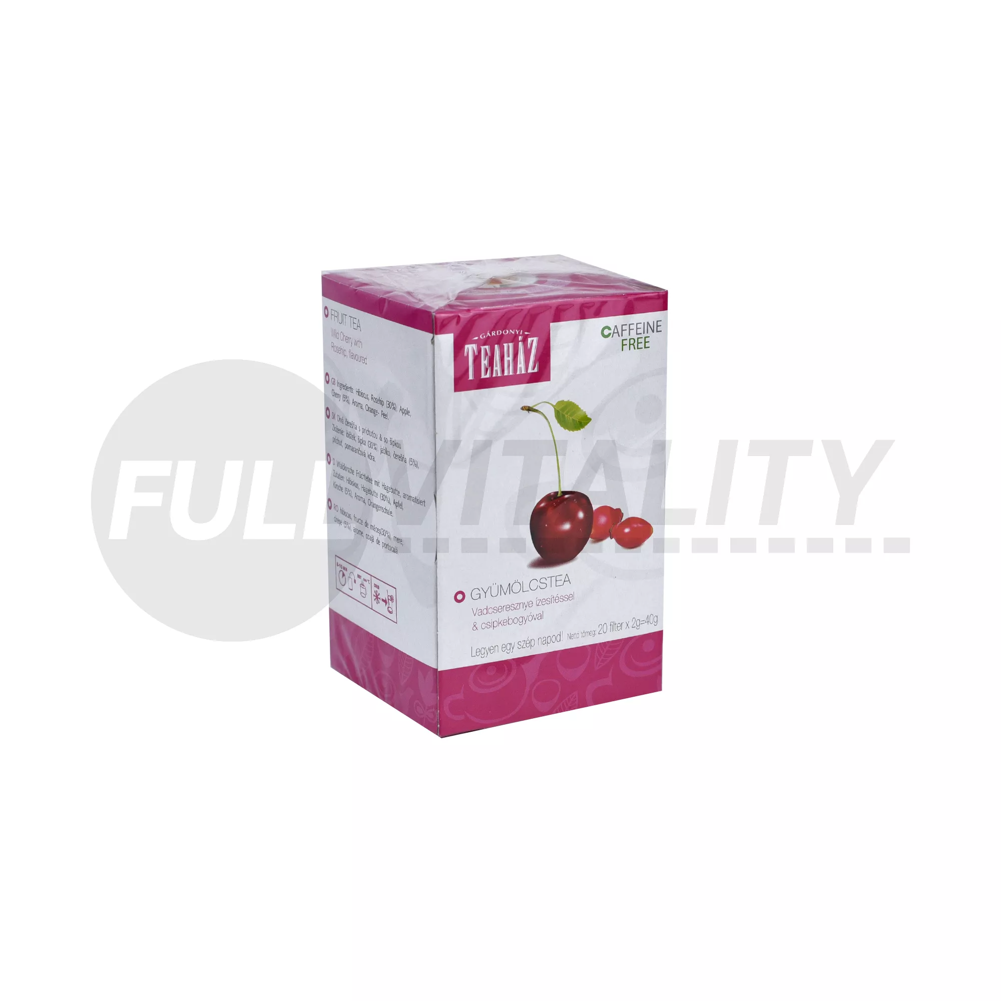 GÁRDONYI TEAHÁZ GYÜMÖLCSTEA VADCSERESZNYE FILTERES 20DB
