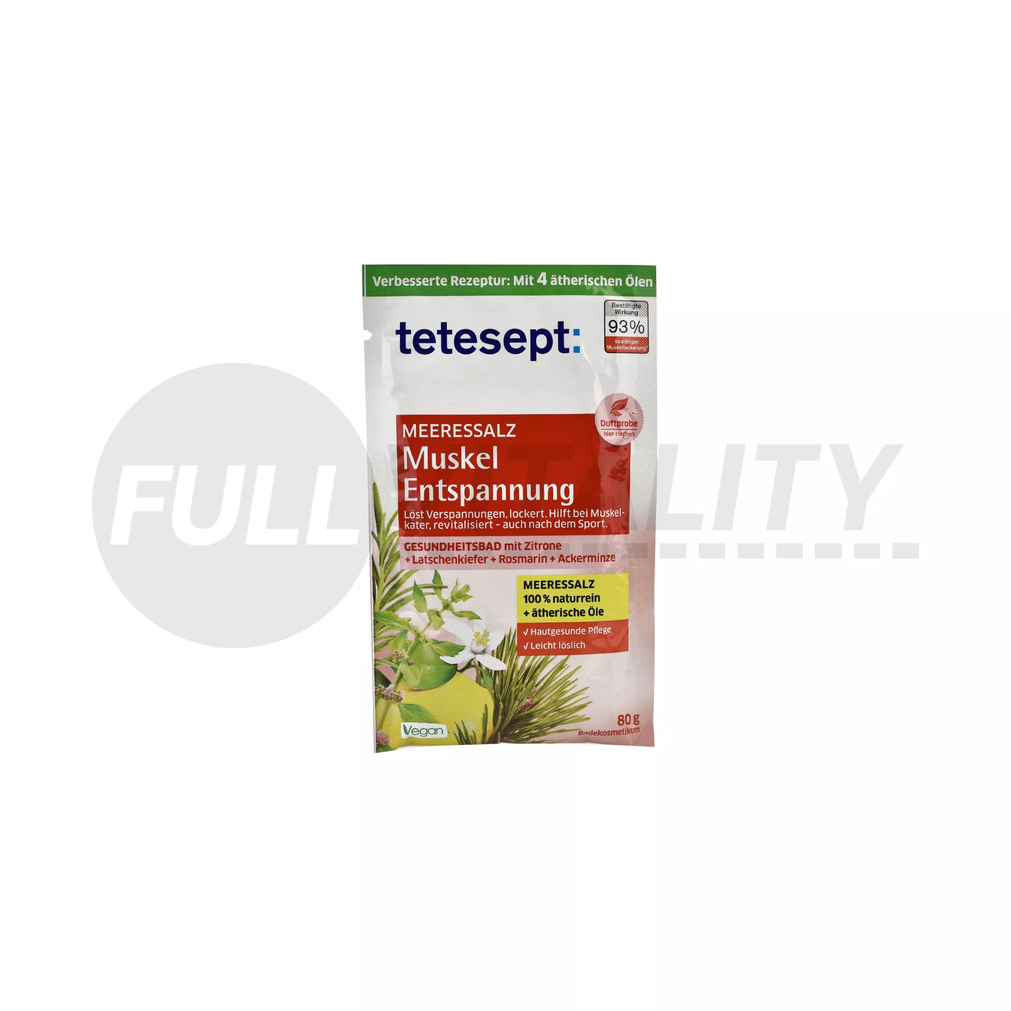 TETESEPT FÜRDŐSÓ EGY FÜRDÉSHEZ OLDJA A FESZÜLTSÉGET ELLAZÍT 80G