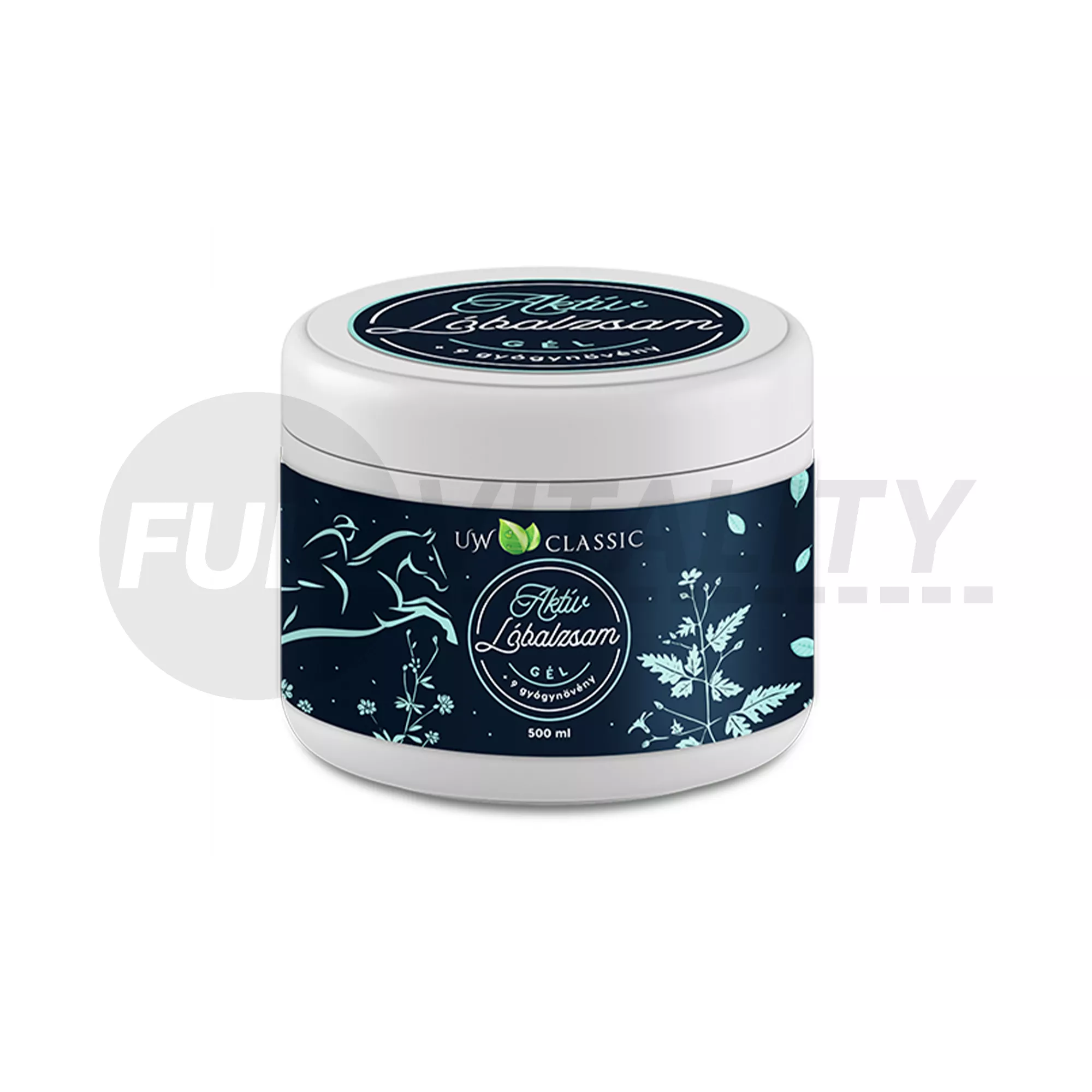 UW CLASSIC LÓBALZSAM AKTÍV GÉL+9 GYÓGYNÖVÉNY 500ML