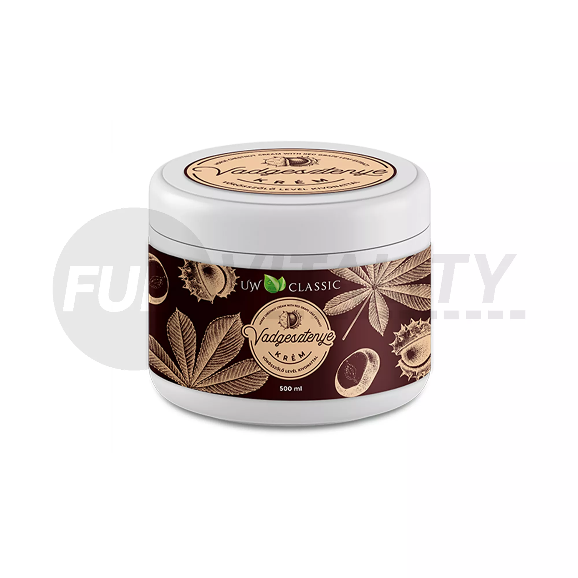 UW CLASSIC VADGESZTENYE KRÉM VÖRÖSSZŐLŐ LEVÉL KIVONATTAL 500ML