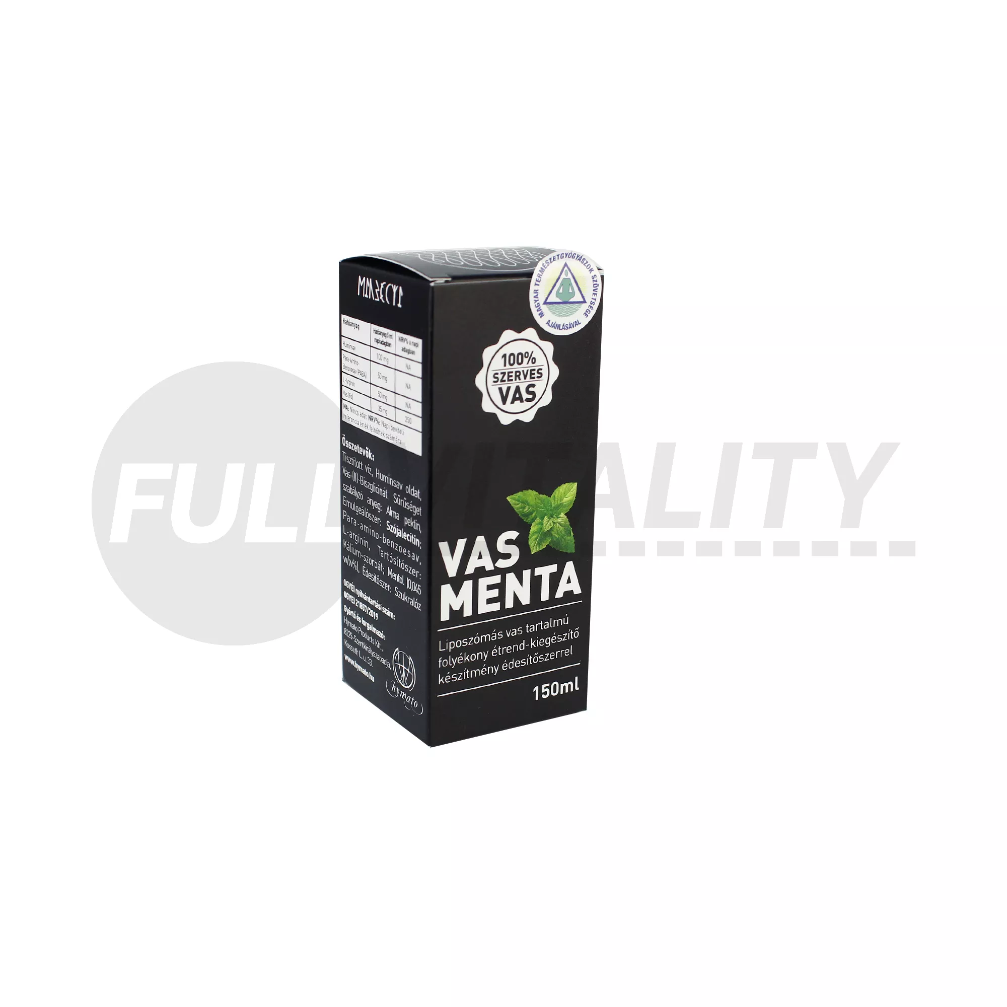 VASMENTA LIPOSZÓMÁS VAS TARTALMÚ FOLYÉKONY KÉSZÍTMÉNY 150ML