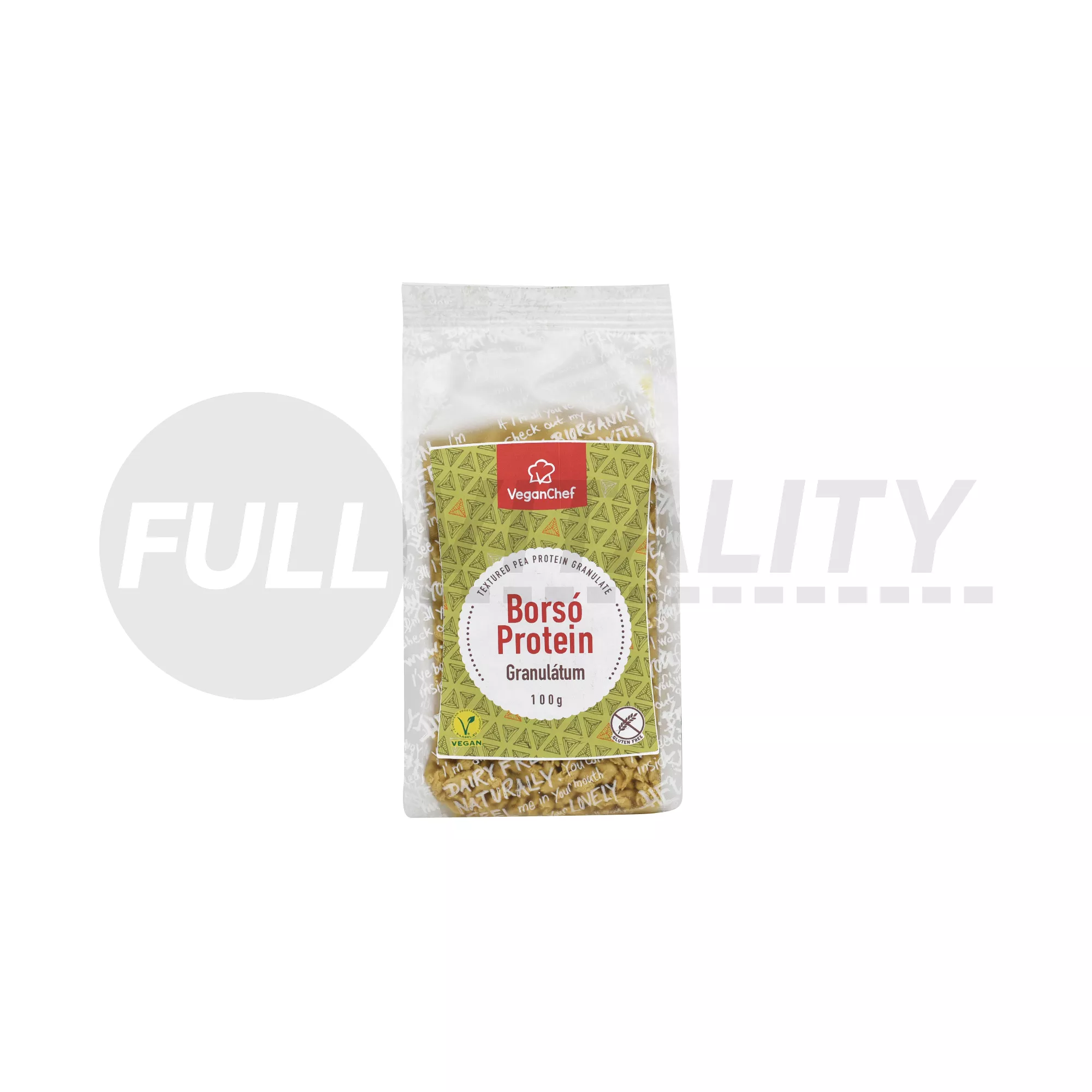 VEGANCHEF TEXTURÁLT BORSÓFEHÉRJE-GRANULÁTUM 100G