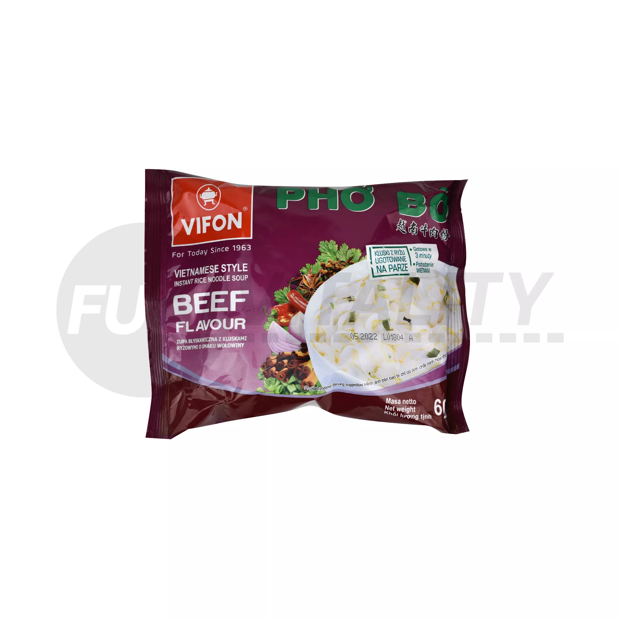 VIFON PHO BO MARHAHÚS ÍZESÍTÉSŰ VIETNÁMI INSTANT TÉSZTÁS LEVES 60G