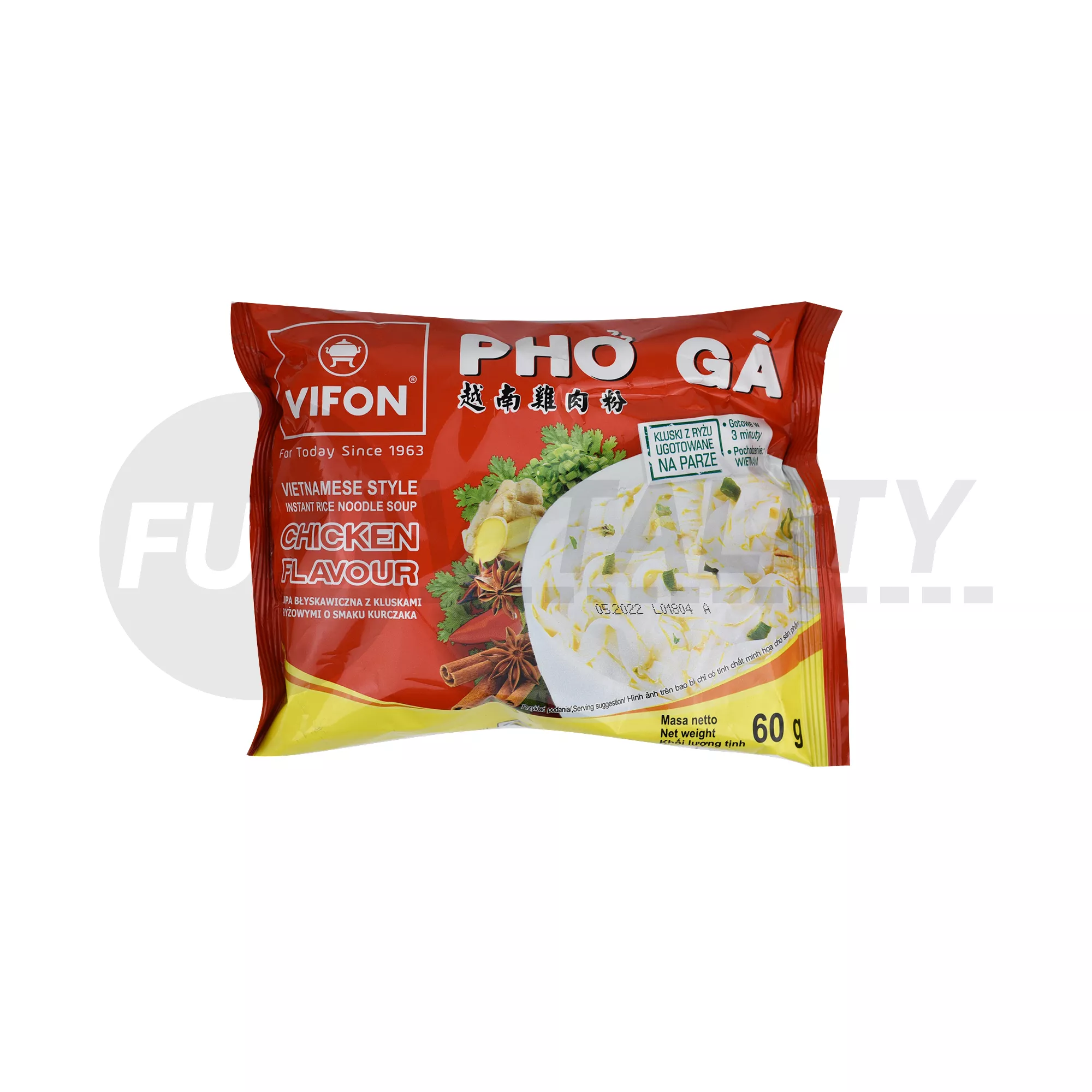 VIFON PHO GA CSIRKEHÚS ÍZESÍTÉSŰ VIETNÁMI INSTANT TÉSZTÁS LEVES 60G