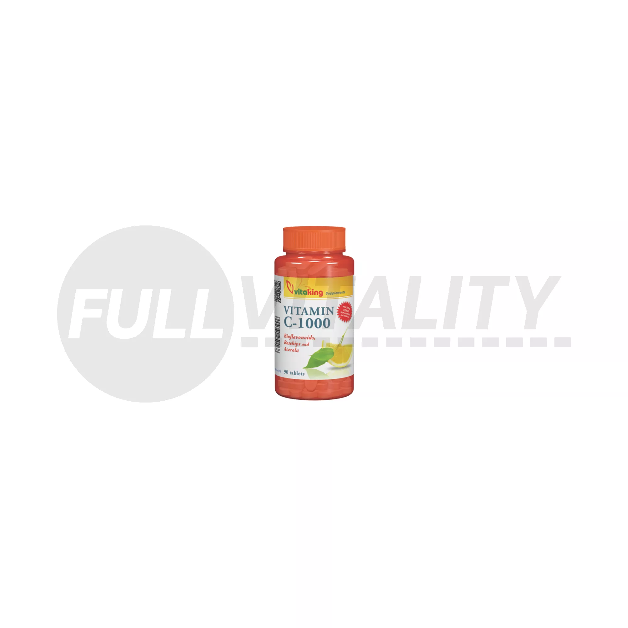 VITAKING C-1000 BIOFLAVONOIDS TABLETTA CSIPKEBOGYÓVAL ÉS ACEROLÁVAL 90DB