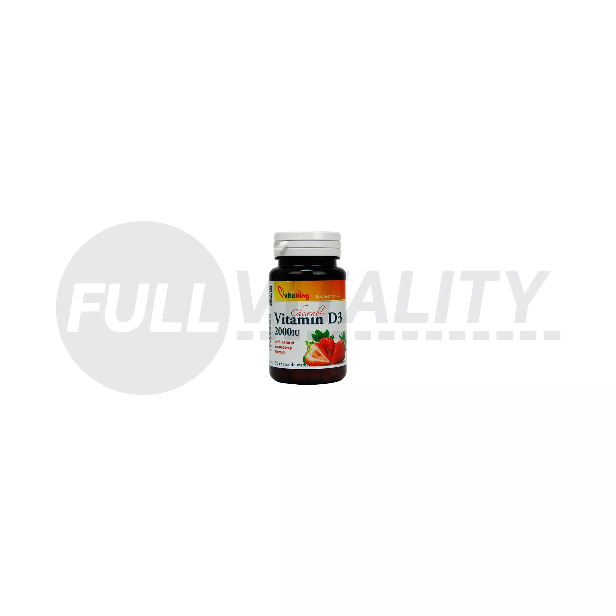 VITAKING VITAMIN D3 2000IU SZOPOGATÓ TABLETTA EPER ÍZZEL 90DB