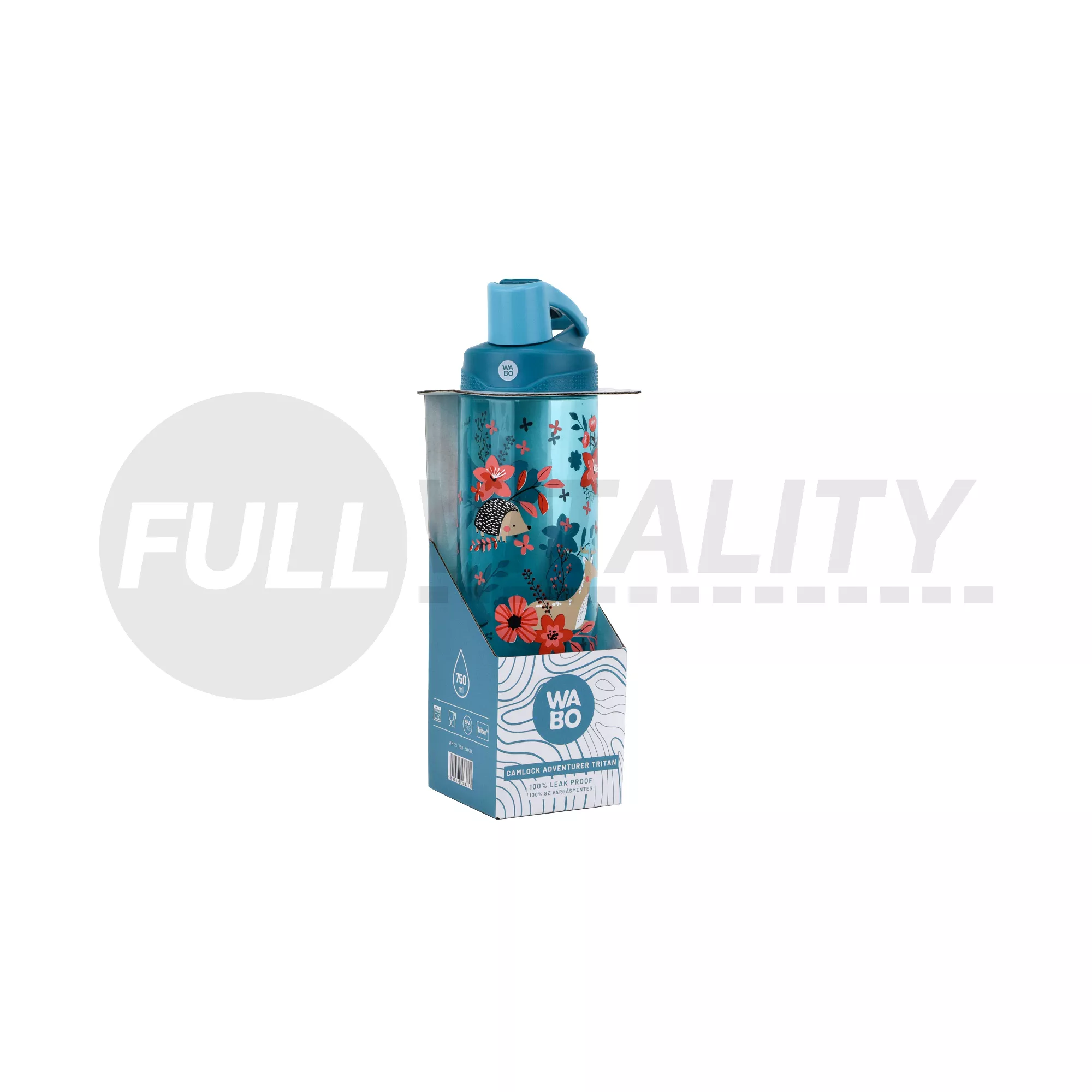 WABO MŰANYAG PALACK CSATOS ZÖLD/ÁLLATOS 750ML 1DB