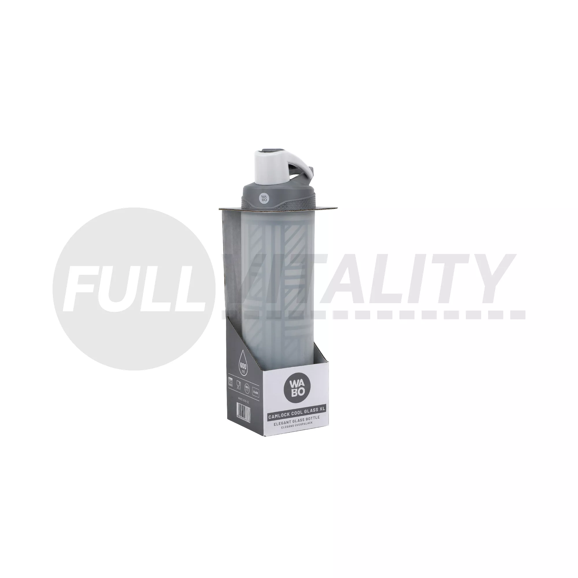 WABO ÜVEG PALACK CSATOS SZÜRKE 600ML 1DB