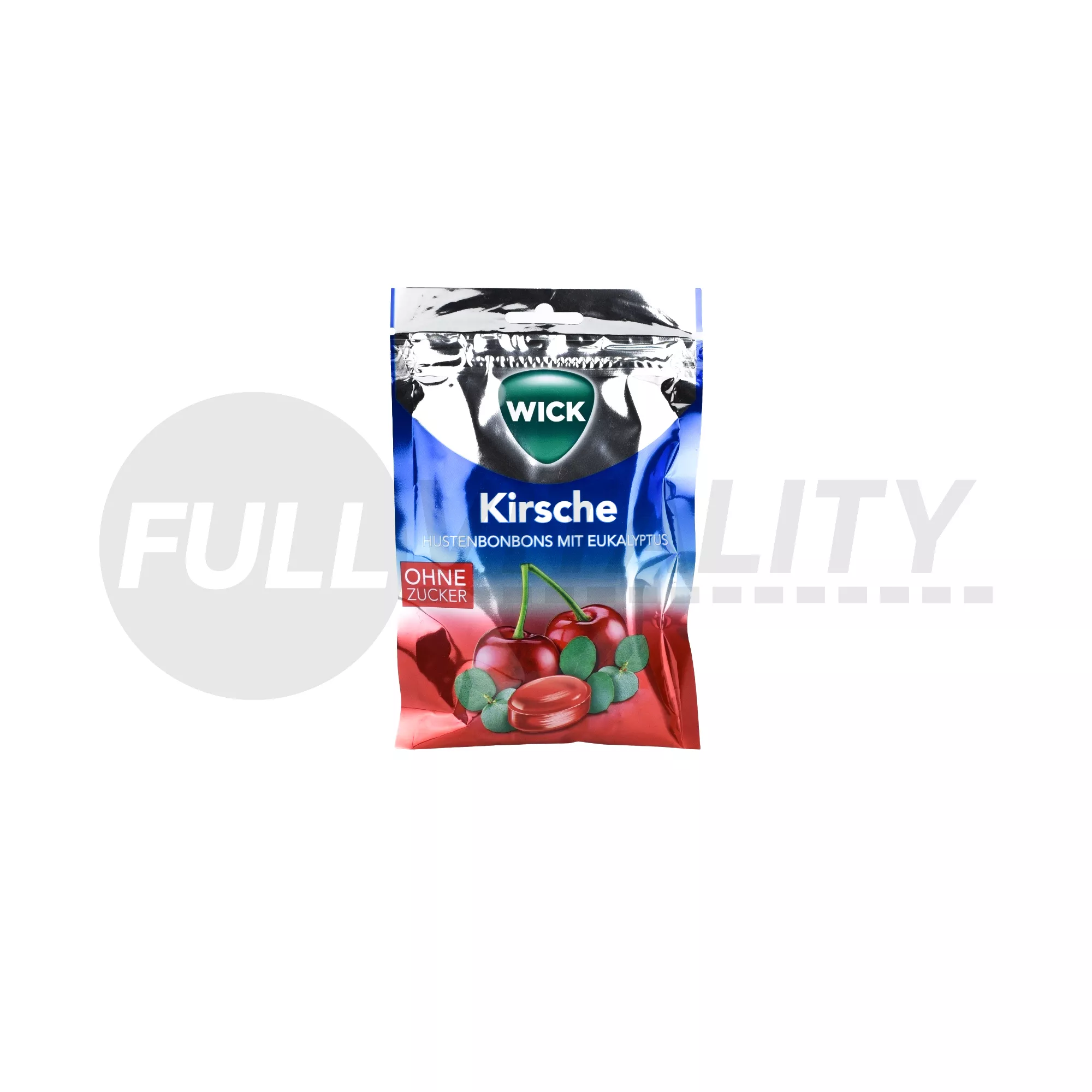 WICK CSERESZNYE ÉS EUKALIPTUSZ ÍZŰ TOROKCUKORKA CUKORMENTES 72G
