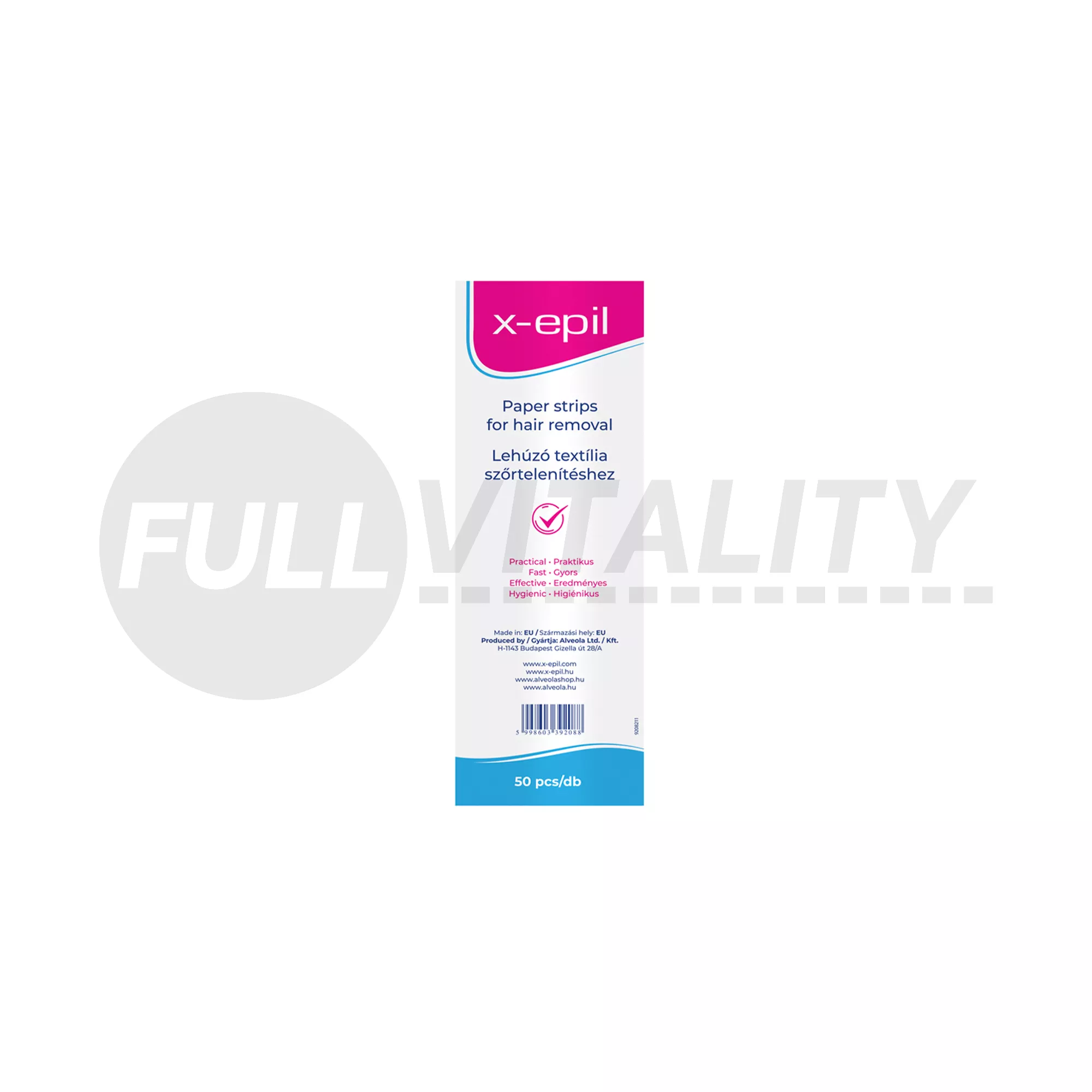 X-EPIL SZŐRTELENÍTŐ TEXTÍLCSÍK 50DB