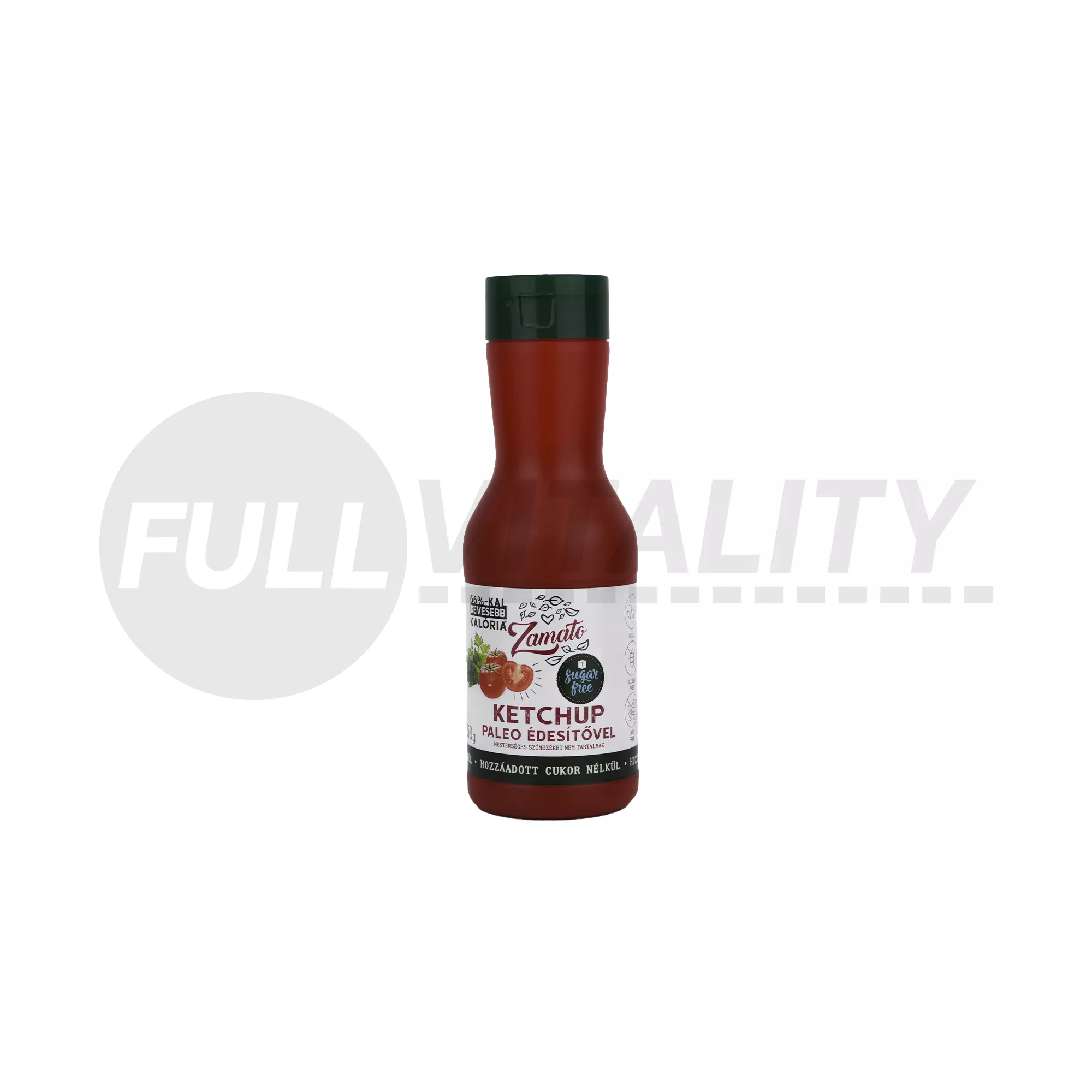 ZAMATO KETCHUP PALEO ÉDESÍTŐSZERREL 66%-KAL KEVESEBB KALÓRIA 450G