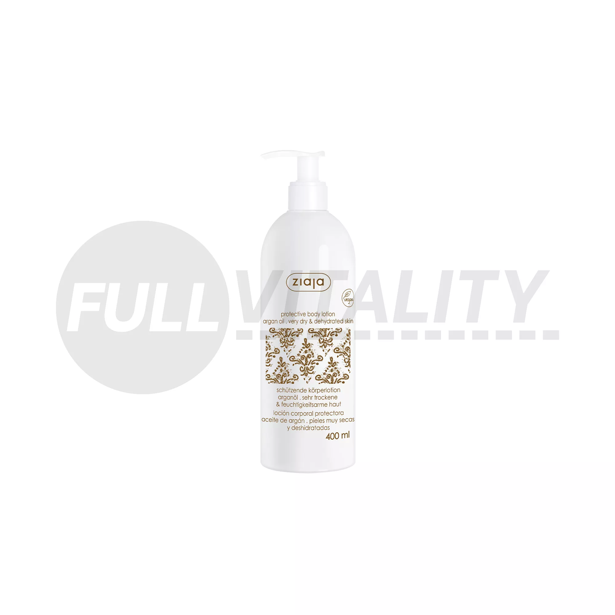 ZIAJA ARGÁNOLAJ TESTÁPOLÓ PUMPÁS 400ML