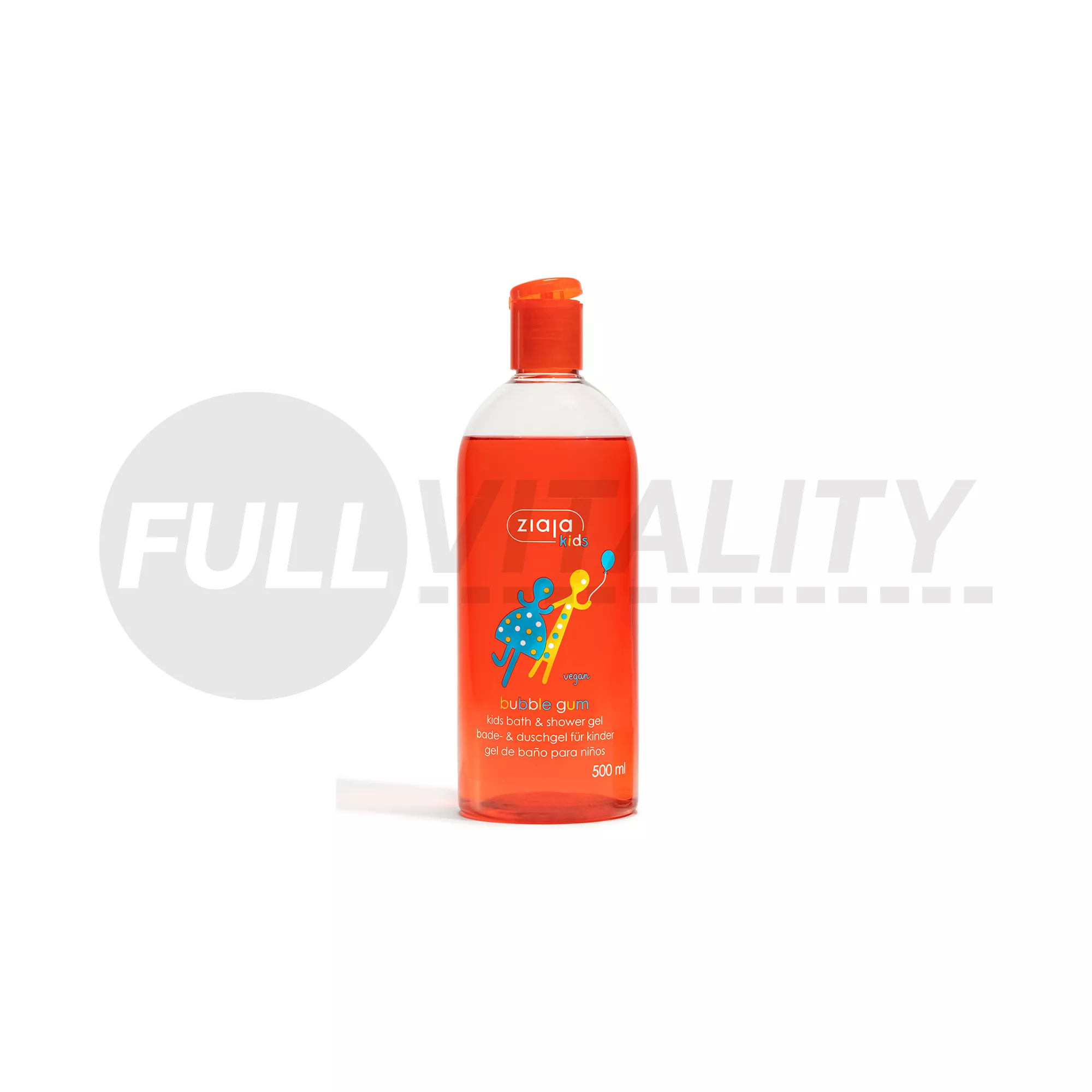 ZIAJA GYERMEK HAB- ÉS TUSFÜRDŐ RÁGÓGUMI ILLATTAL 500ML